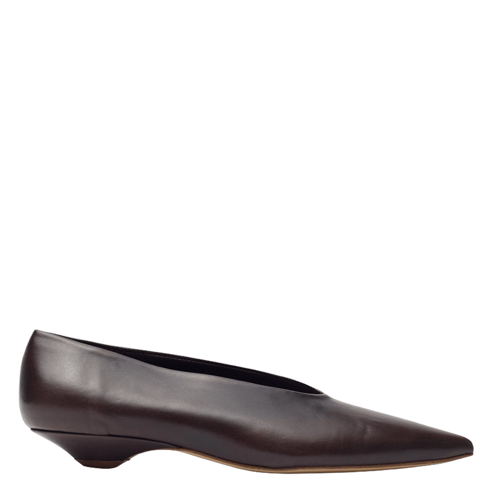 Leren pumps AUGUSTA Bruin