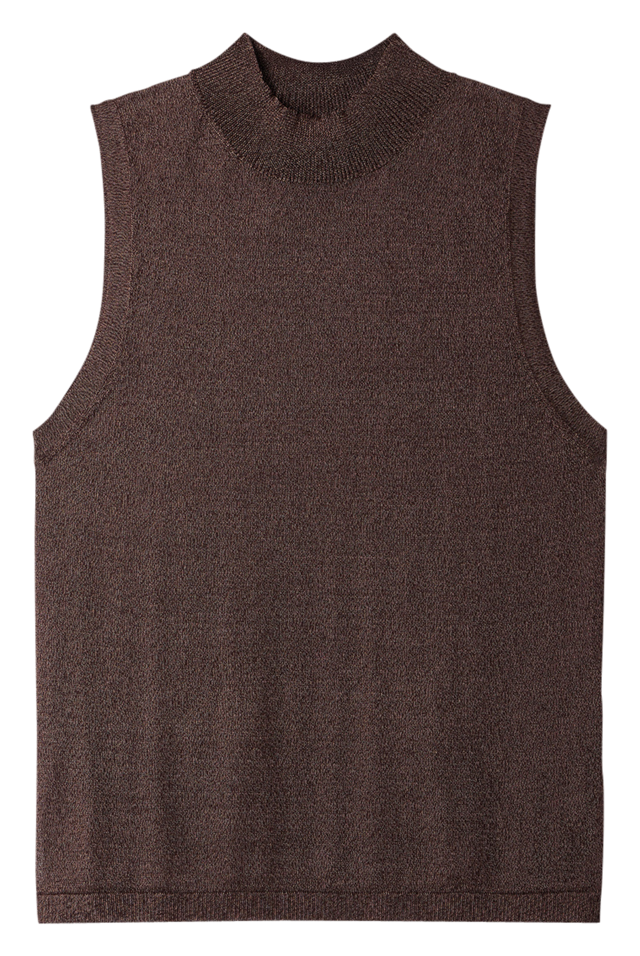 Straight-cut high-neck sweater SESSUN Brown