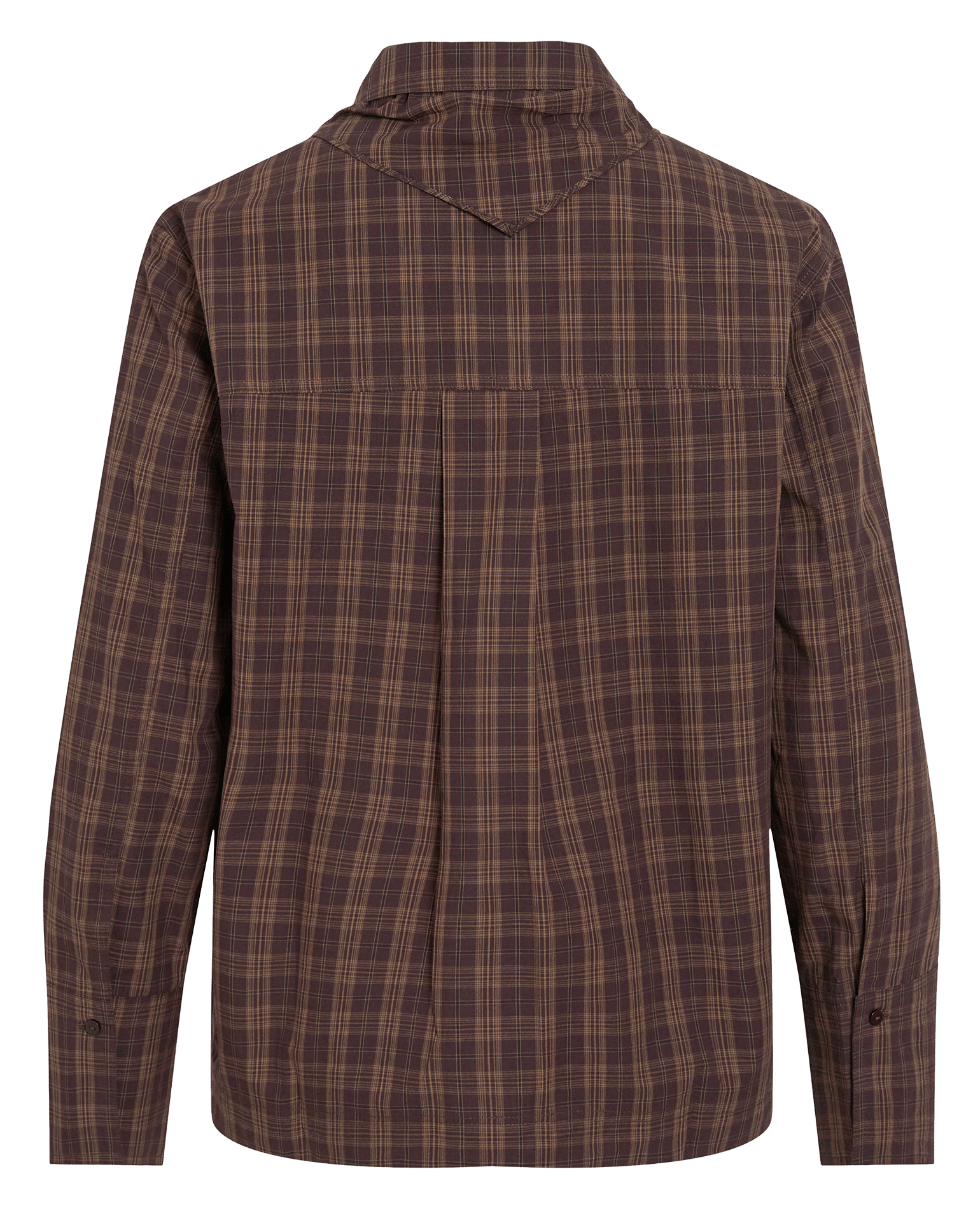 Straight cotton shirt ROUGE EDIT Brown