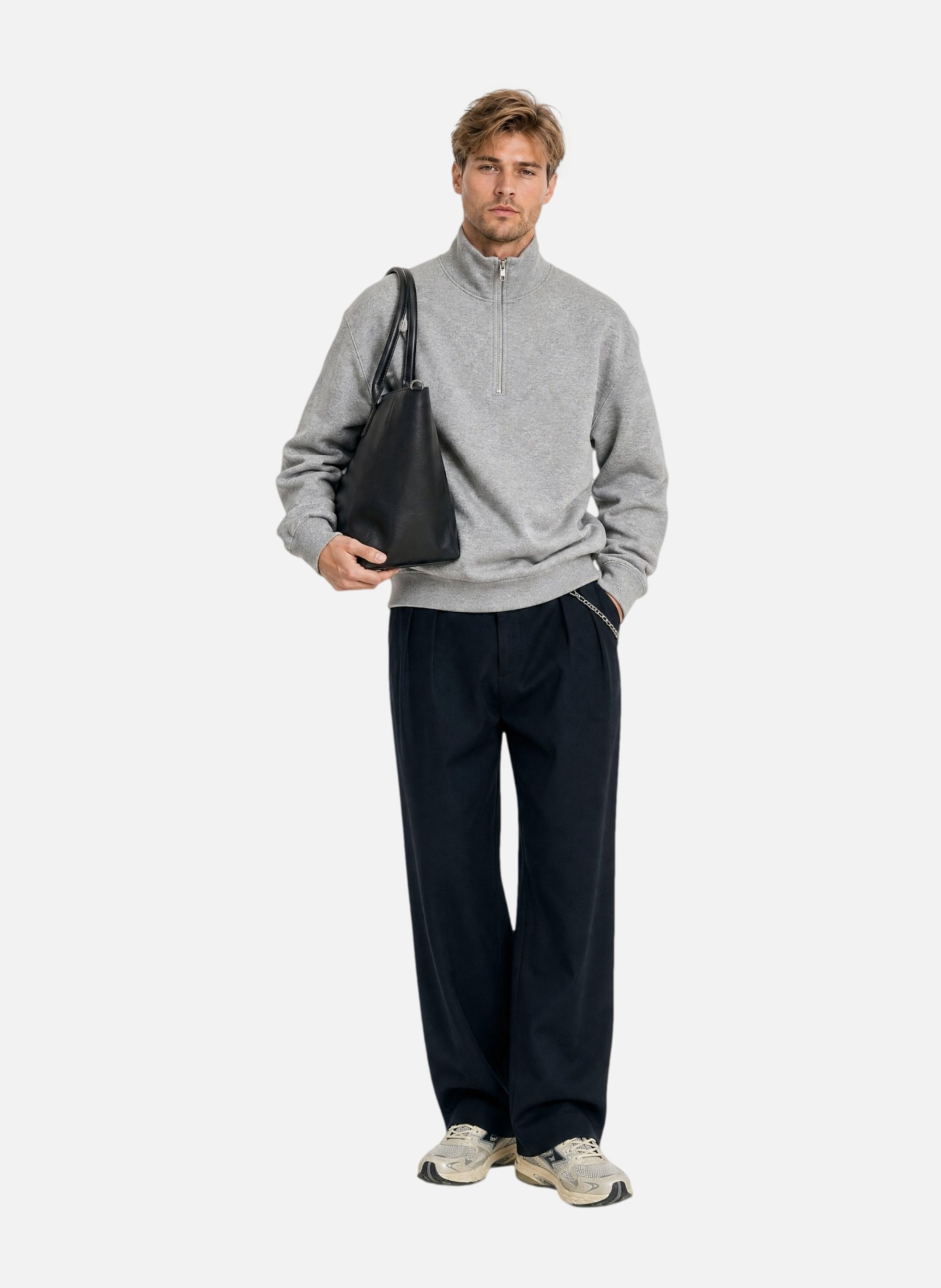 Gray trucker collar sweatshirt THE KOOPLES Grey