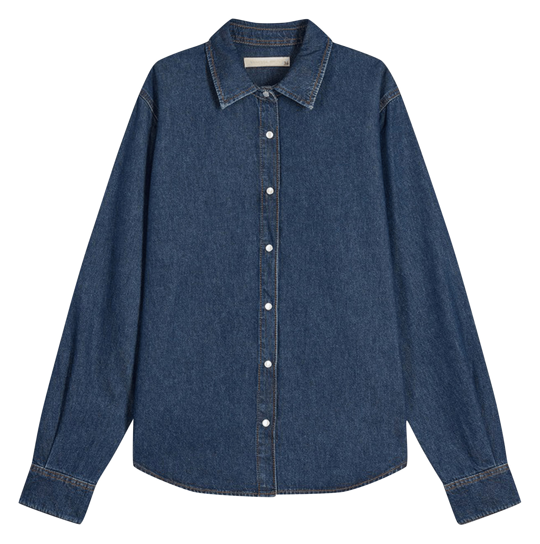 Camisa de algodón con cuello clásico VANESSA BRUNO Azul
