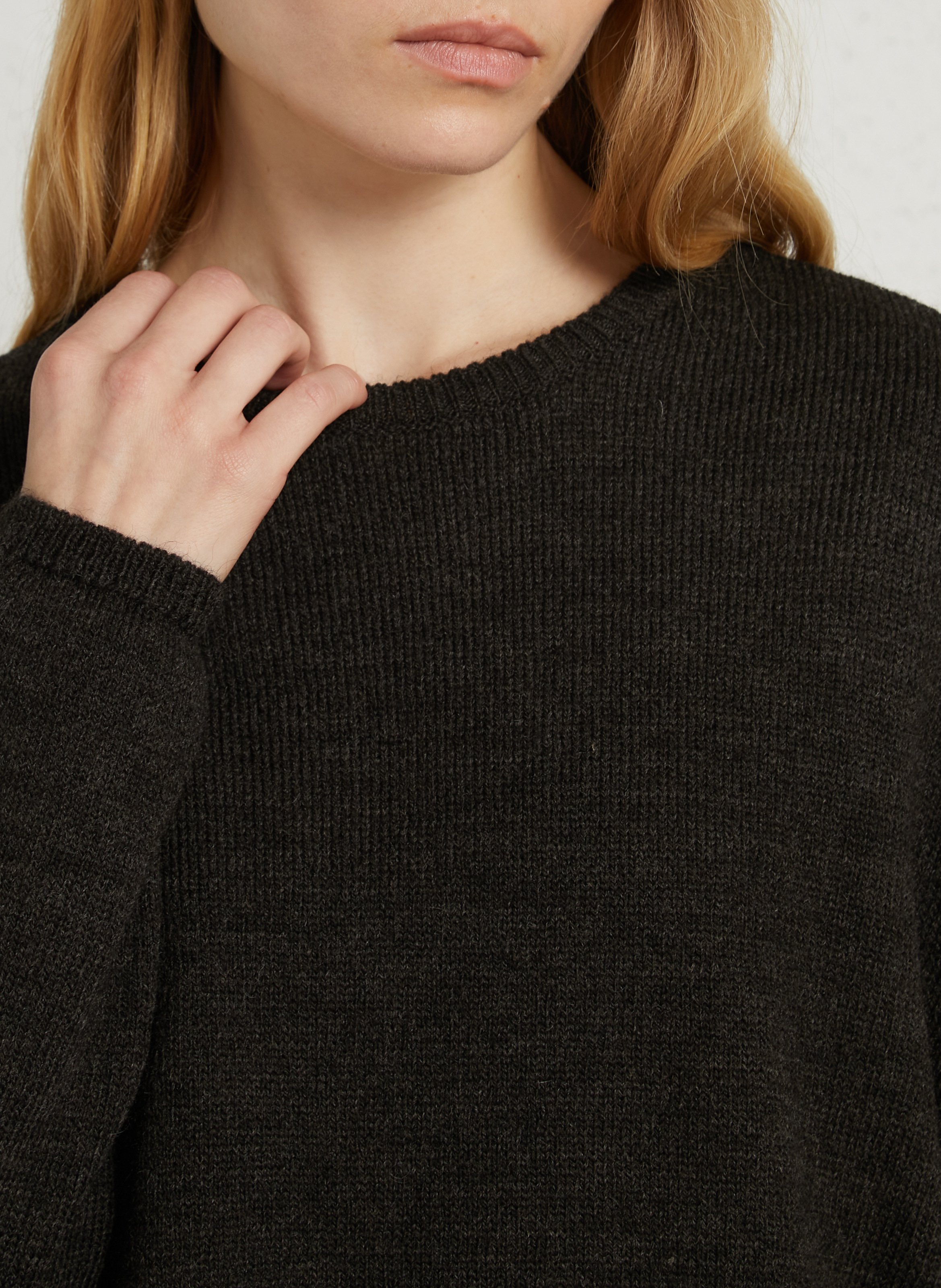 Round-neck wool-blend sweater MASSCOB Brown