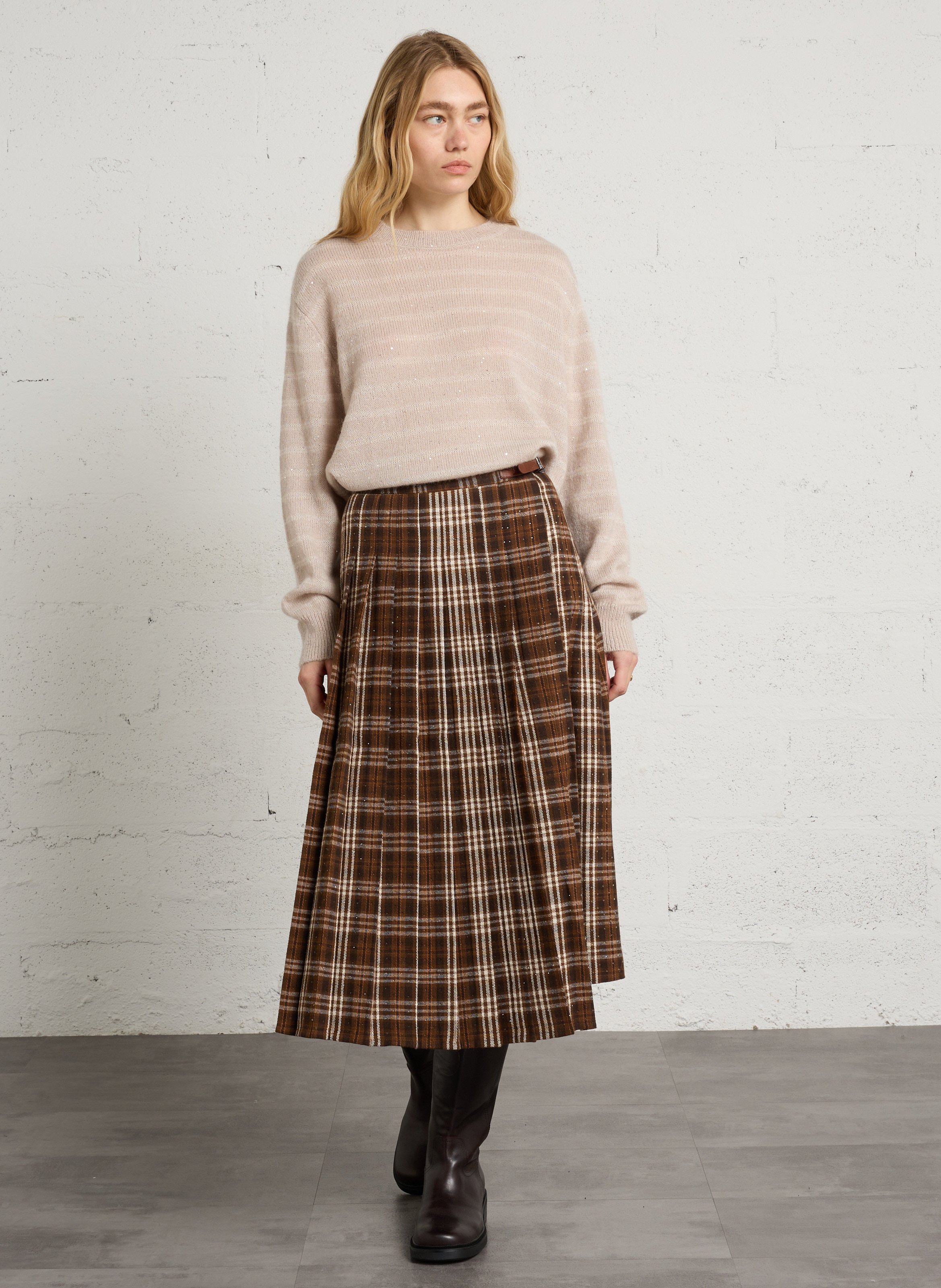 Oversized trui | wolblend BERENICE Beige