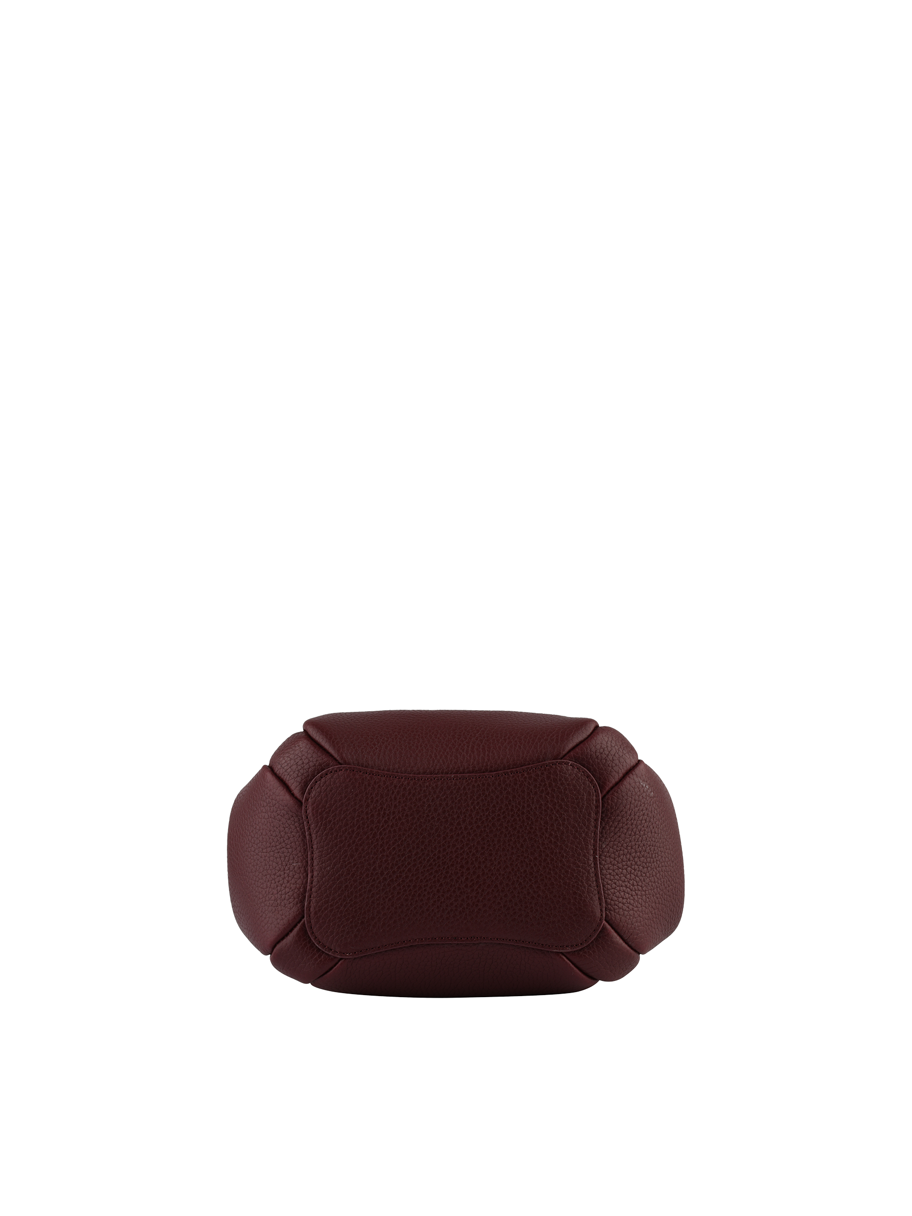 Calfskin leather handbag POURCHET Red