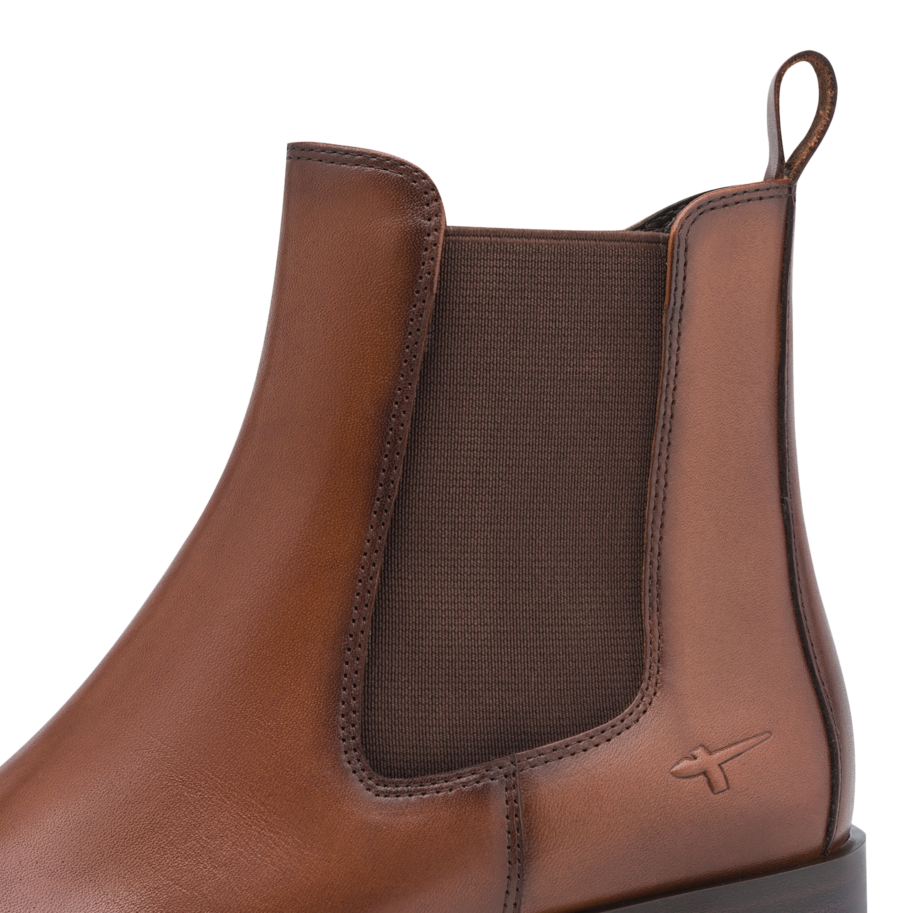 Leather ankle boot TAMARIS Brown