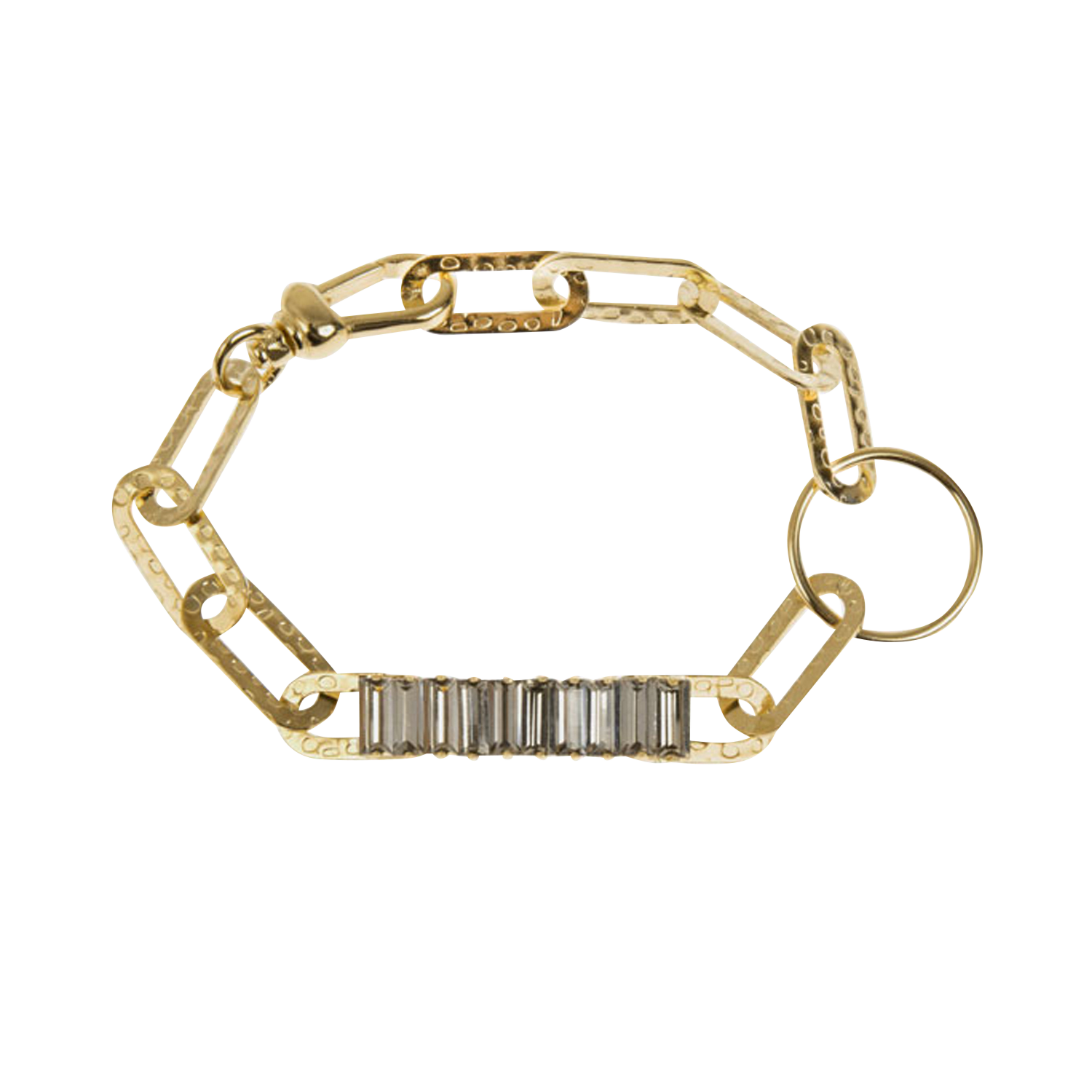 Gold-plated brass bracelet MEDECINE DOUCE Grey