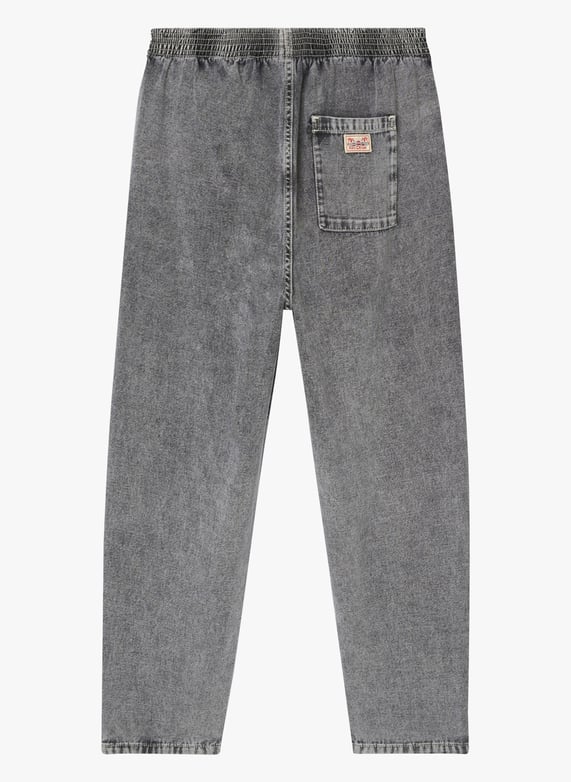 High-waisted straight-leg cotton jeans XS - Main Image