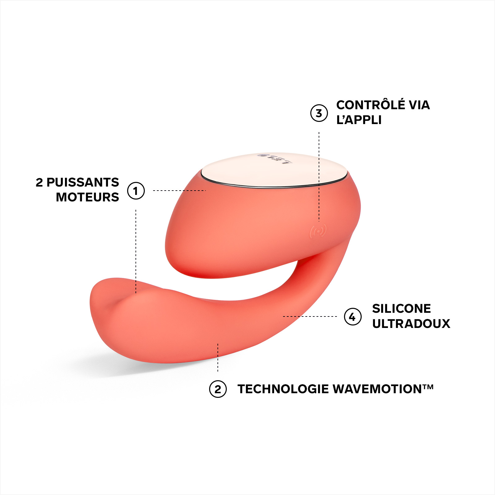 Clitoral stimulator and G-spot vibrator Rouge