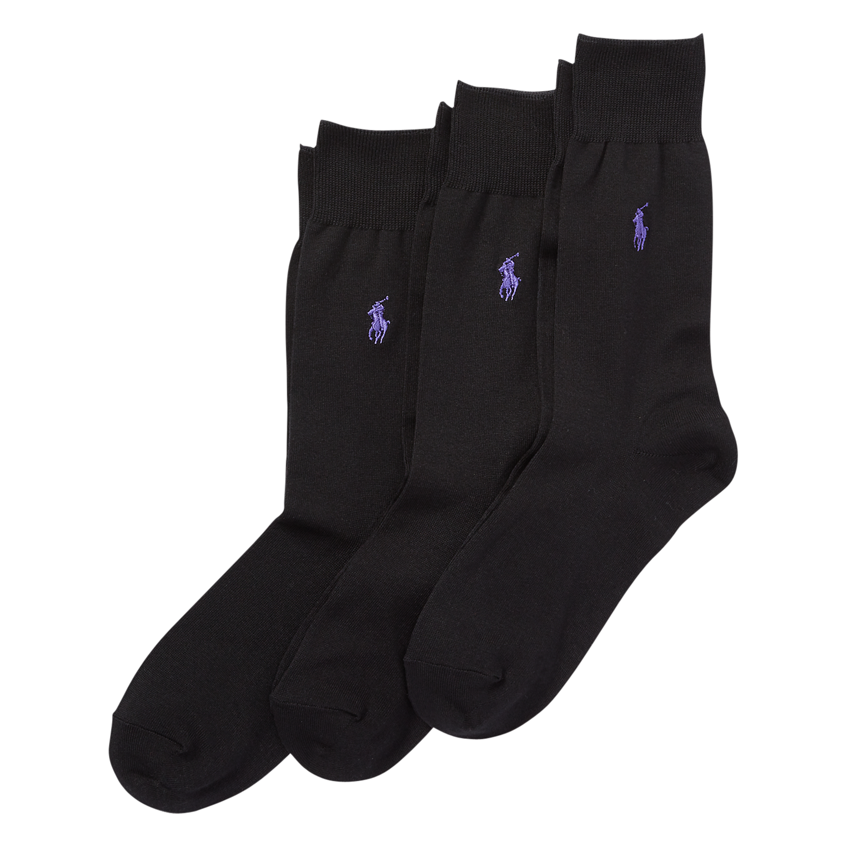 Lot de 3 paires de chaussettes en coton mélangé POLO RALPH LAUREN Noir