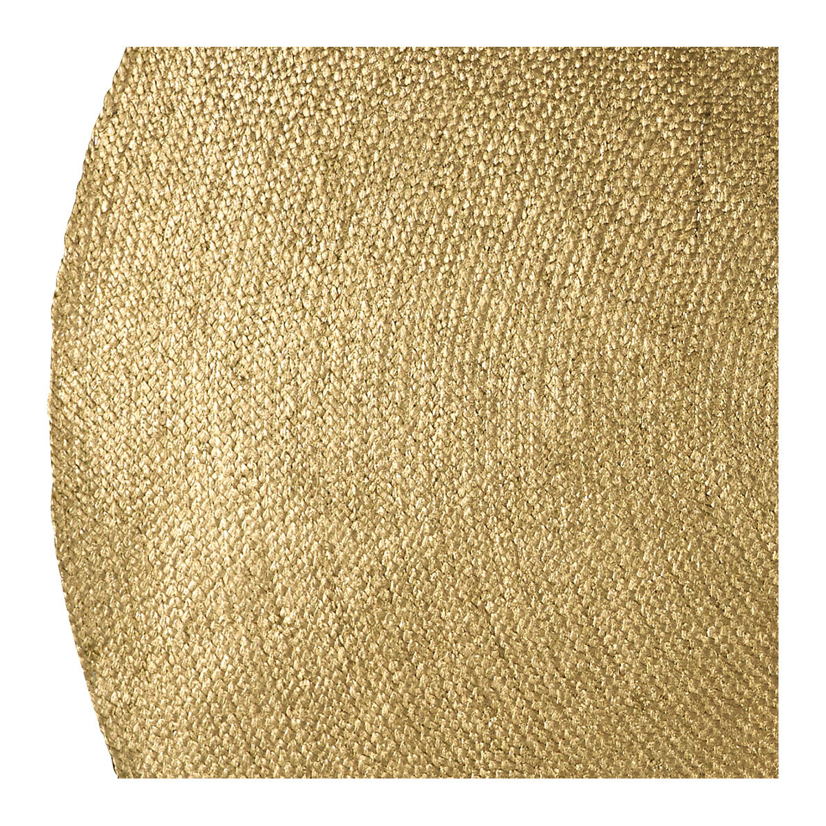 Round jute rug BLANC D'IVOIRE Golden