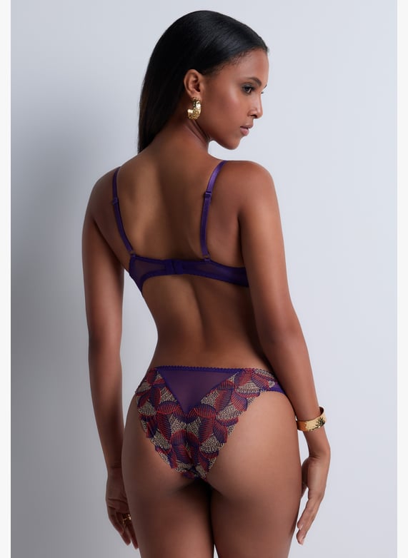 A la Folie kohl black underwired triangle bra | Purple by AUBADE A la Folie kohl black underwired triangle bra Purple