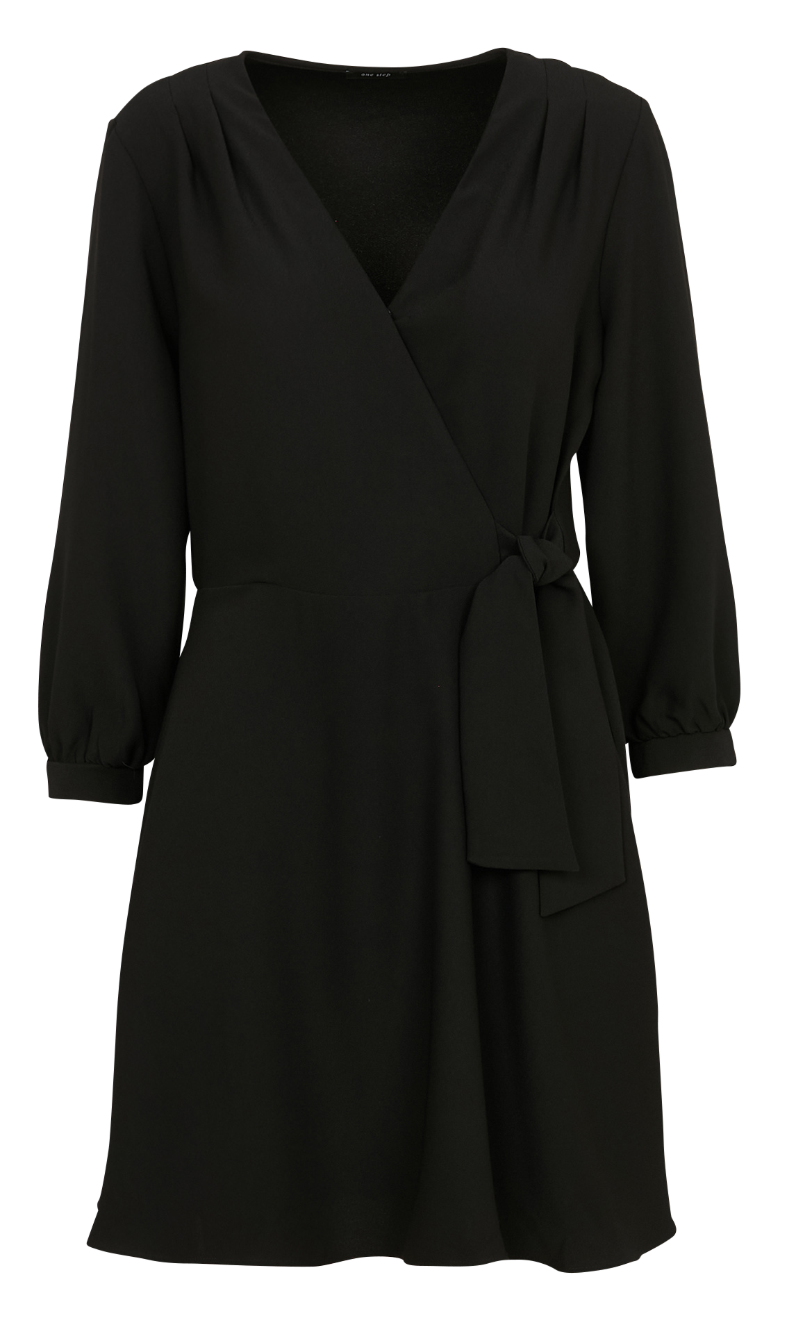 Korte, rechte jurk ONE STEP Zwart