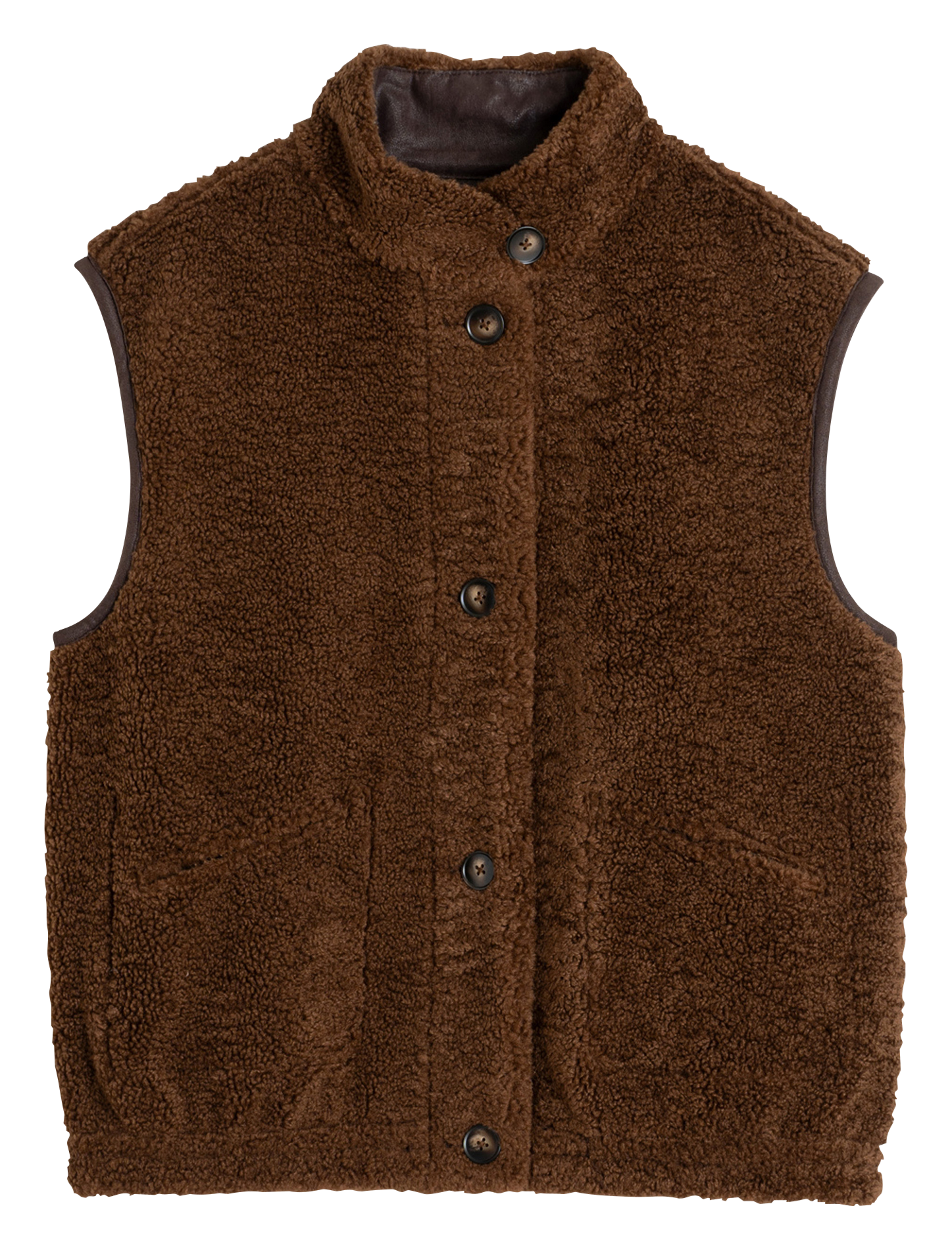 Gilet col montant  INDI & COLD Marron