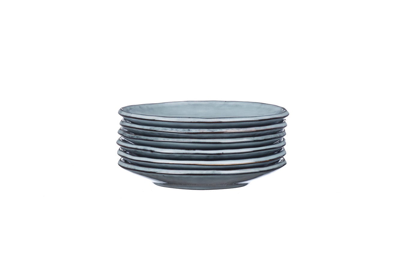 Cloud plate ø16cm - 6 pieces - stormy grey BJORN Grey