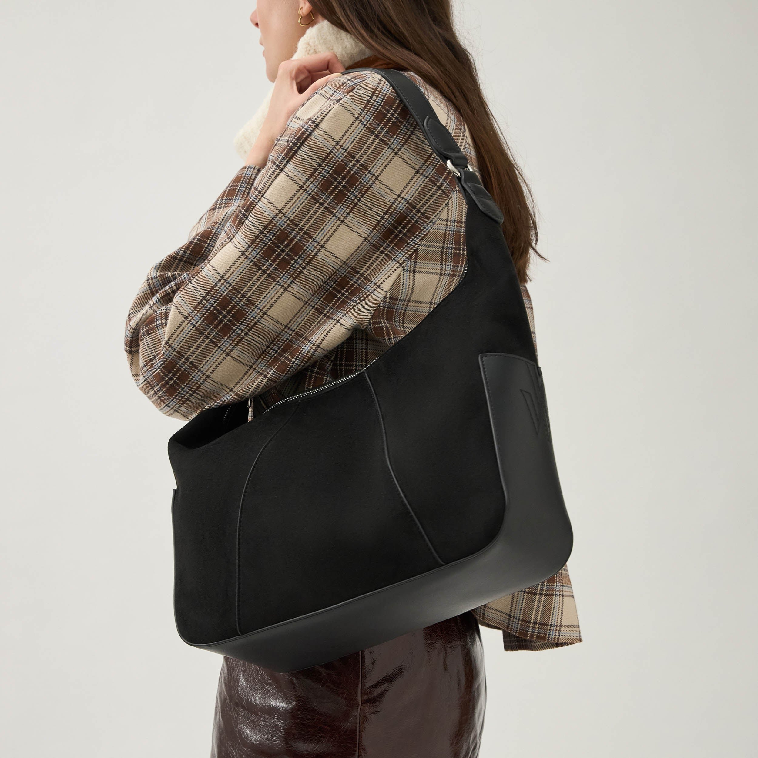 Soft hobo bag Black