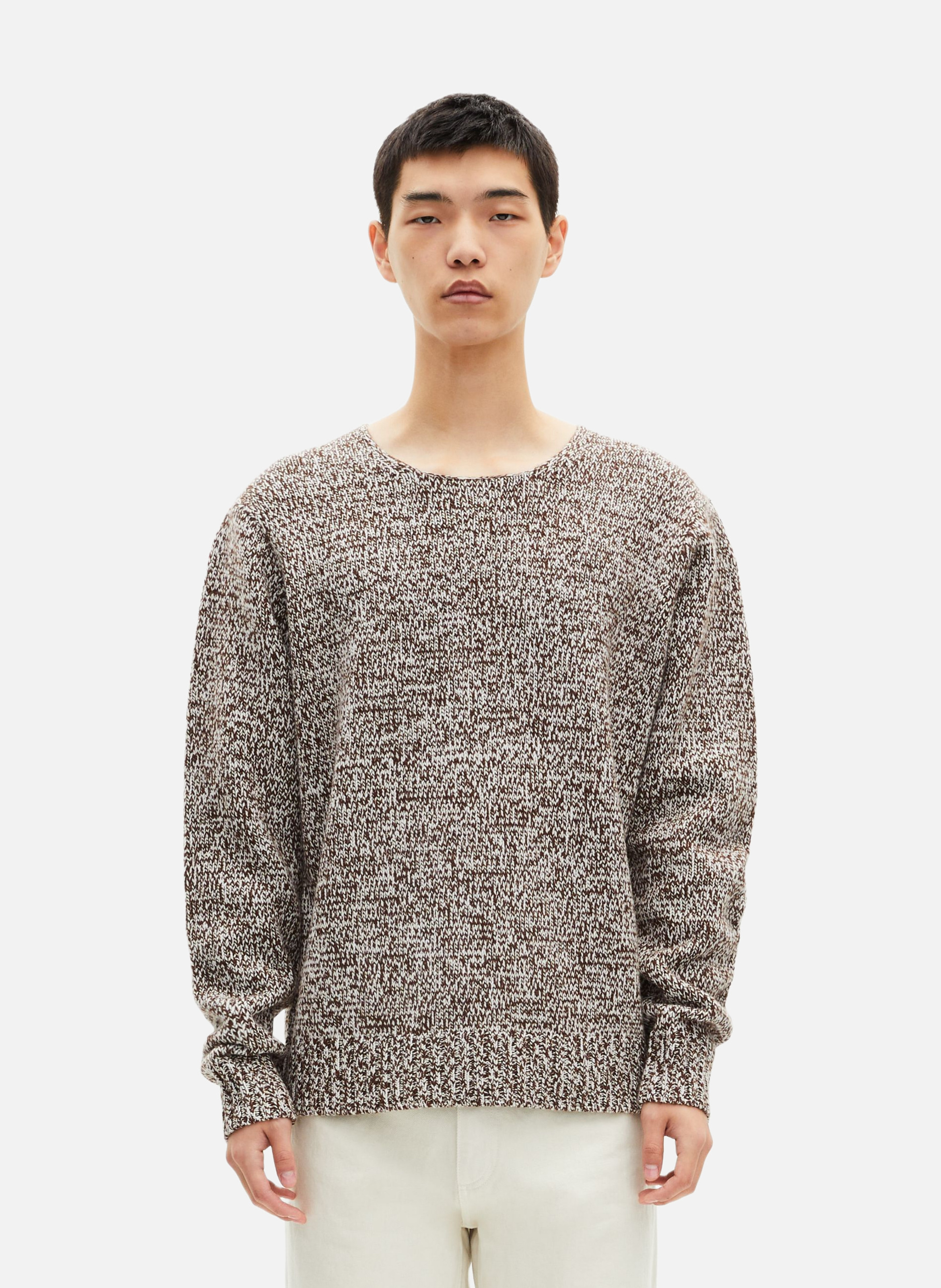 Mottled sweater THE KOOPLES Beige