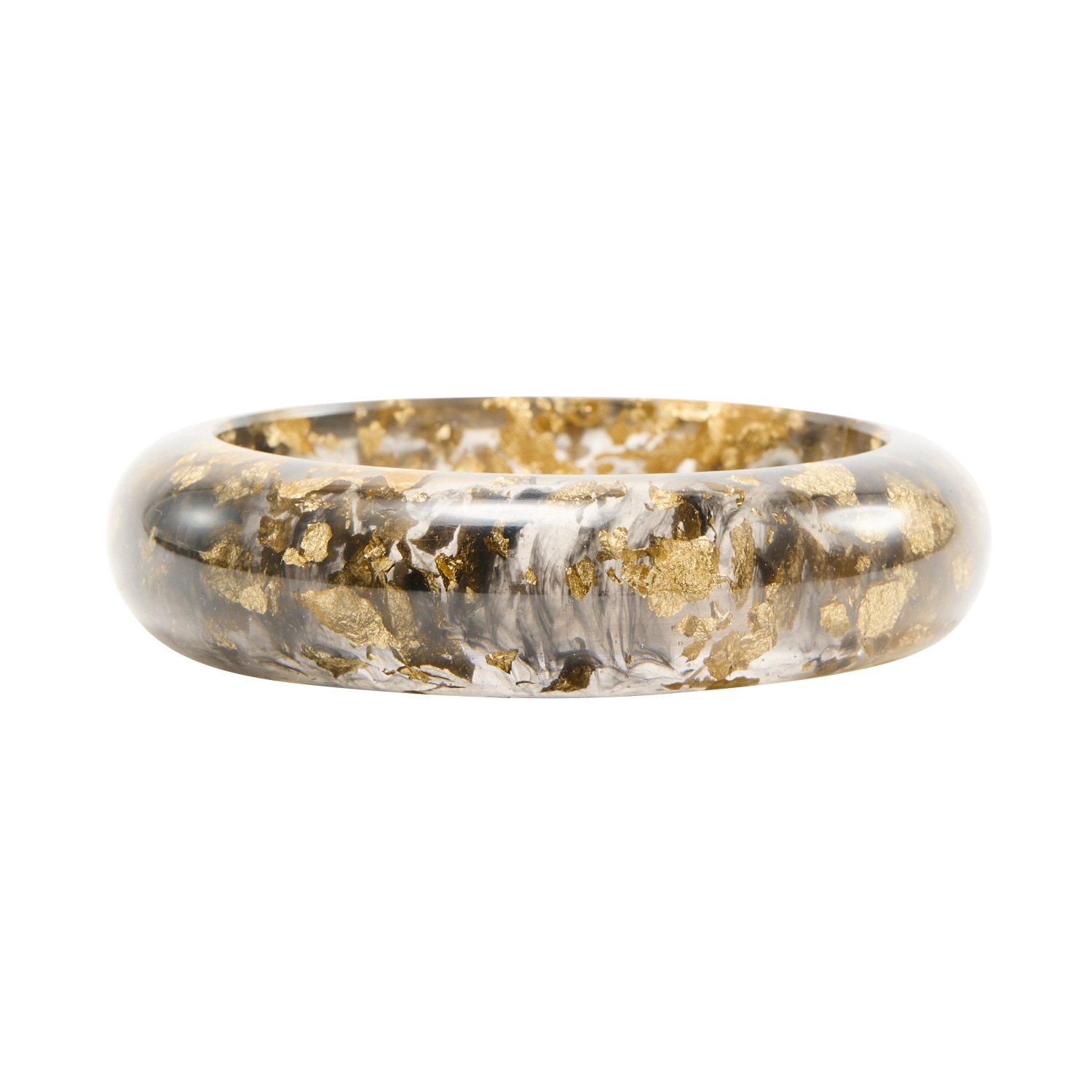 Pulsera ancha efecto marmolado FEEKA Dorado