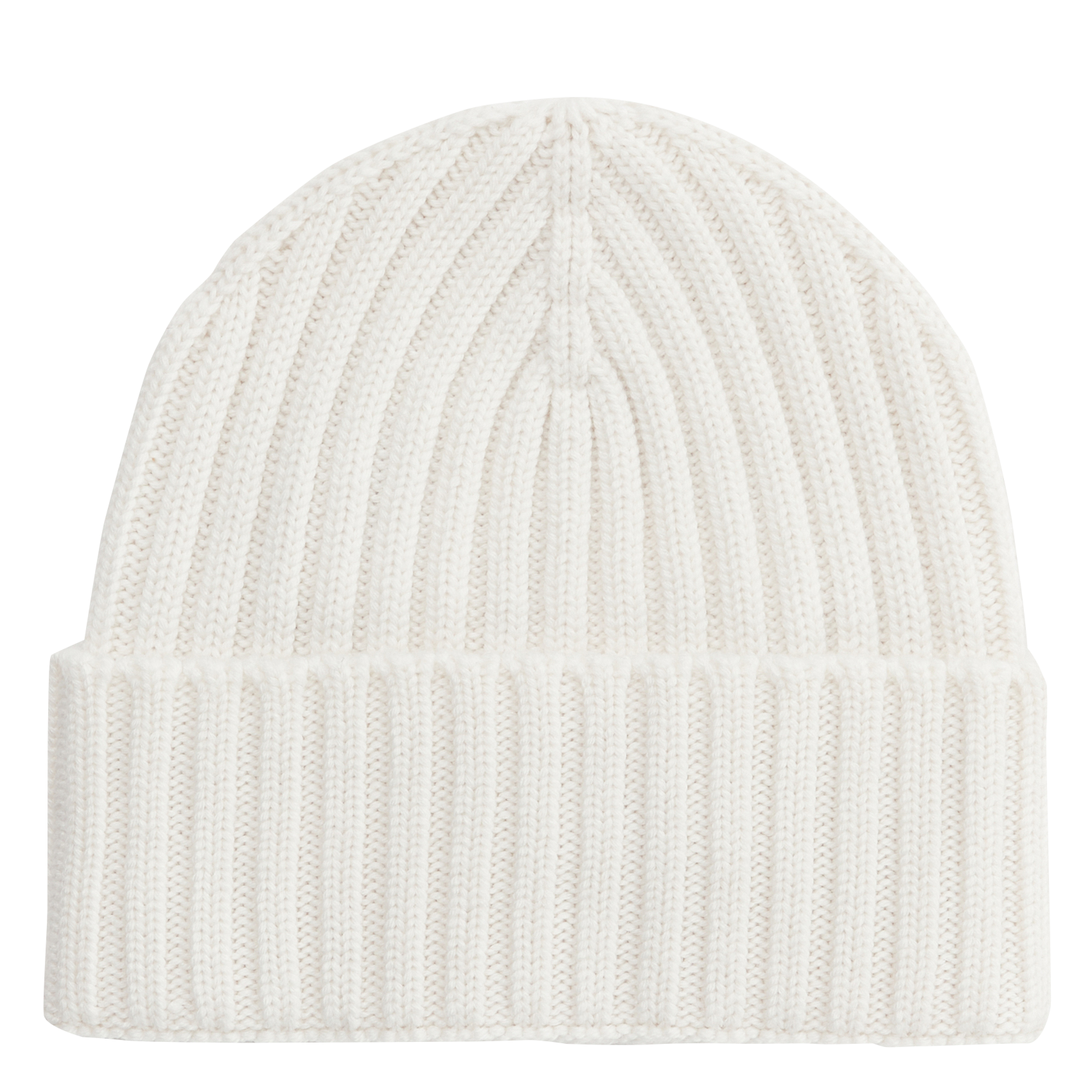 Effen muts van merinowol SAISON 1865 Wit