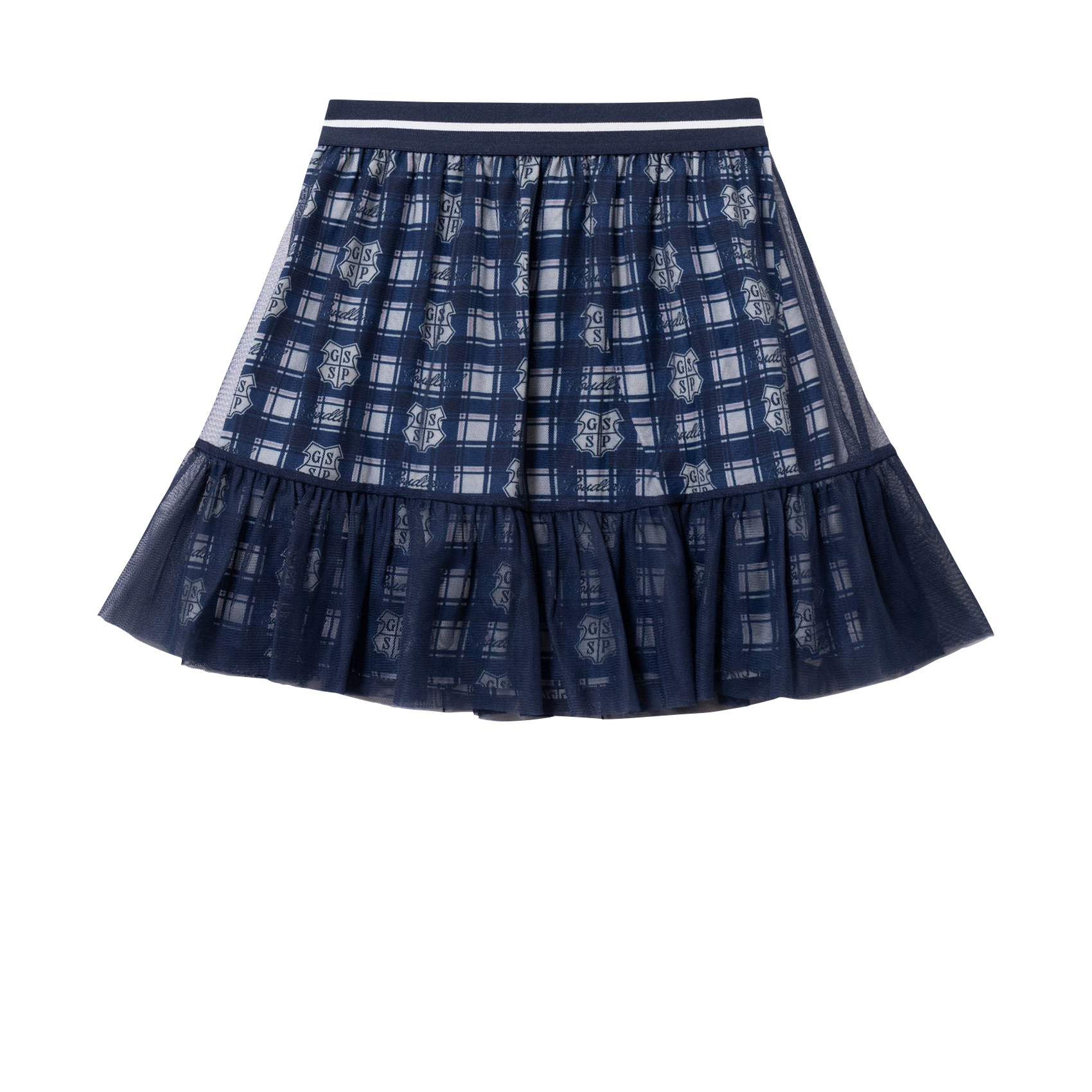 Jupe évasée bi-matière IKKS JUNIOR Bleu