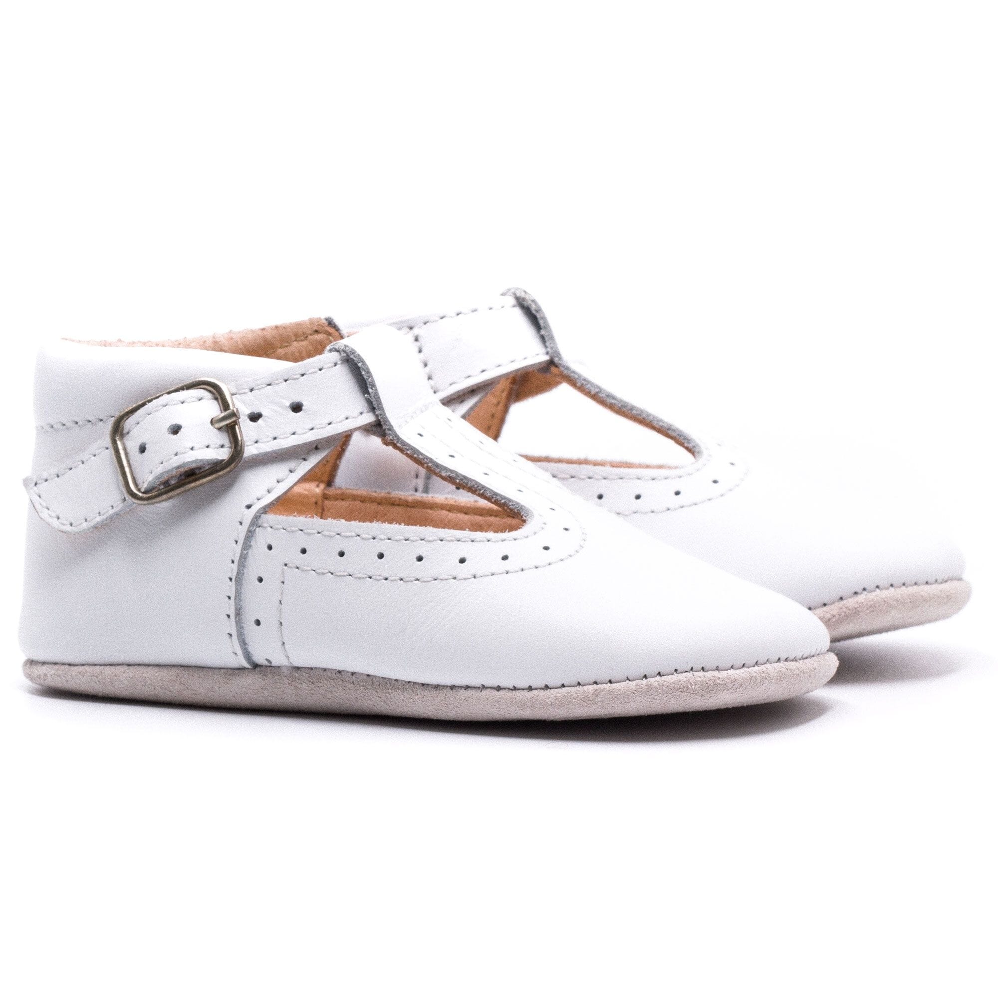 Baby leather bootie Boni & Sidonie White