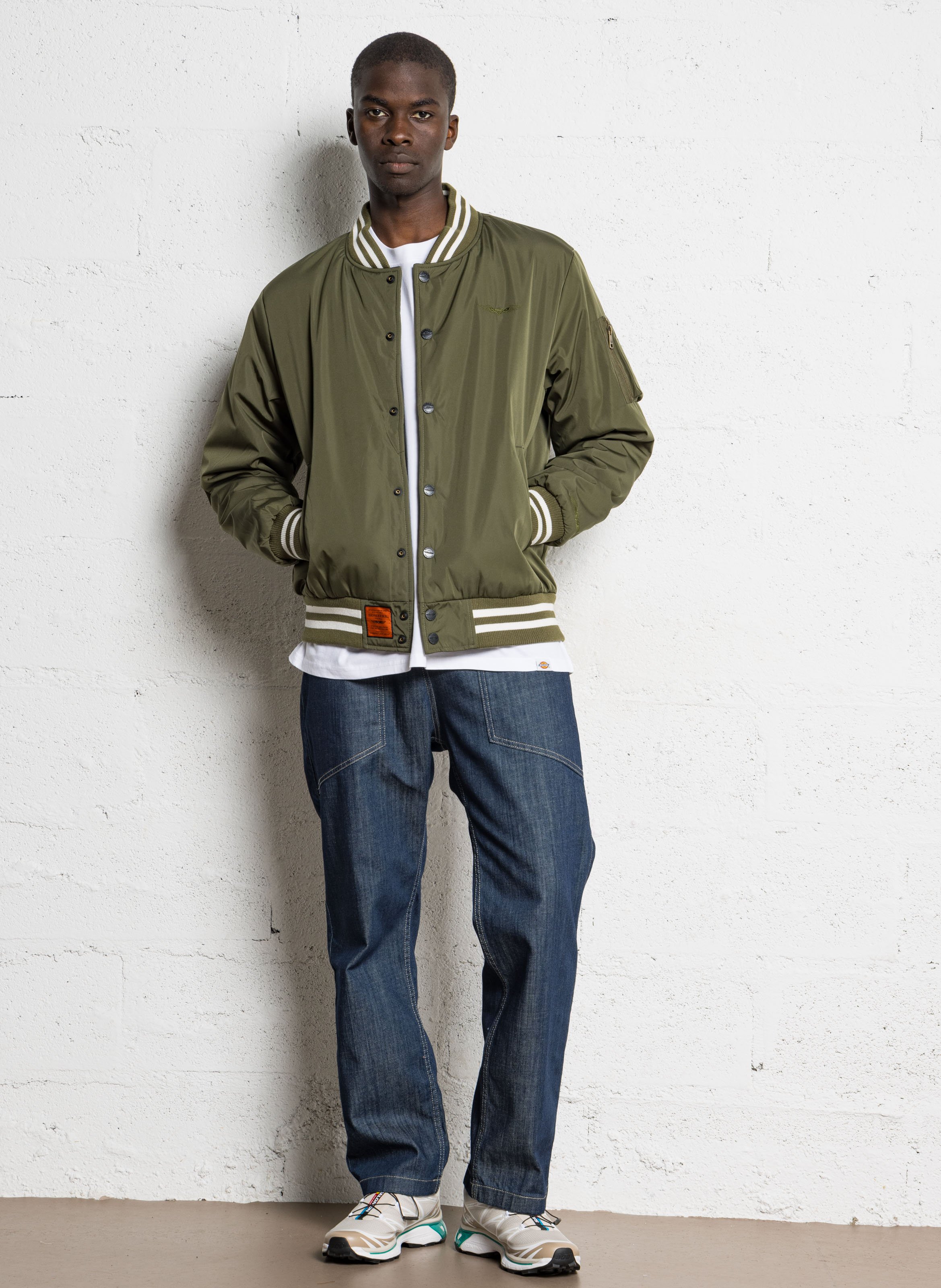 Bombers col rond BOMBERS ORIGINAL Kaki