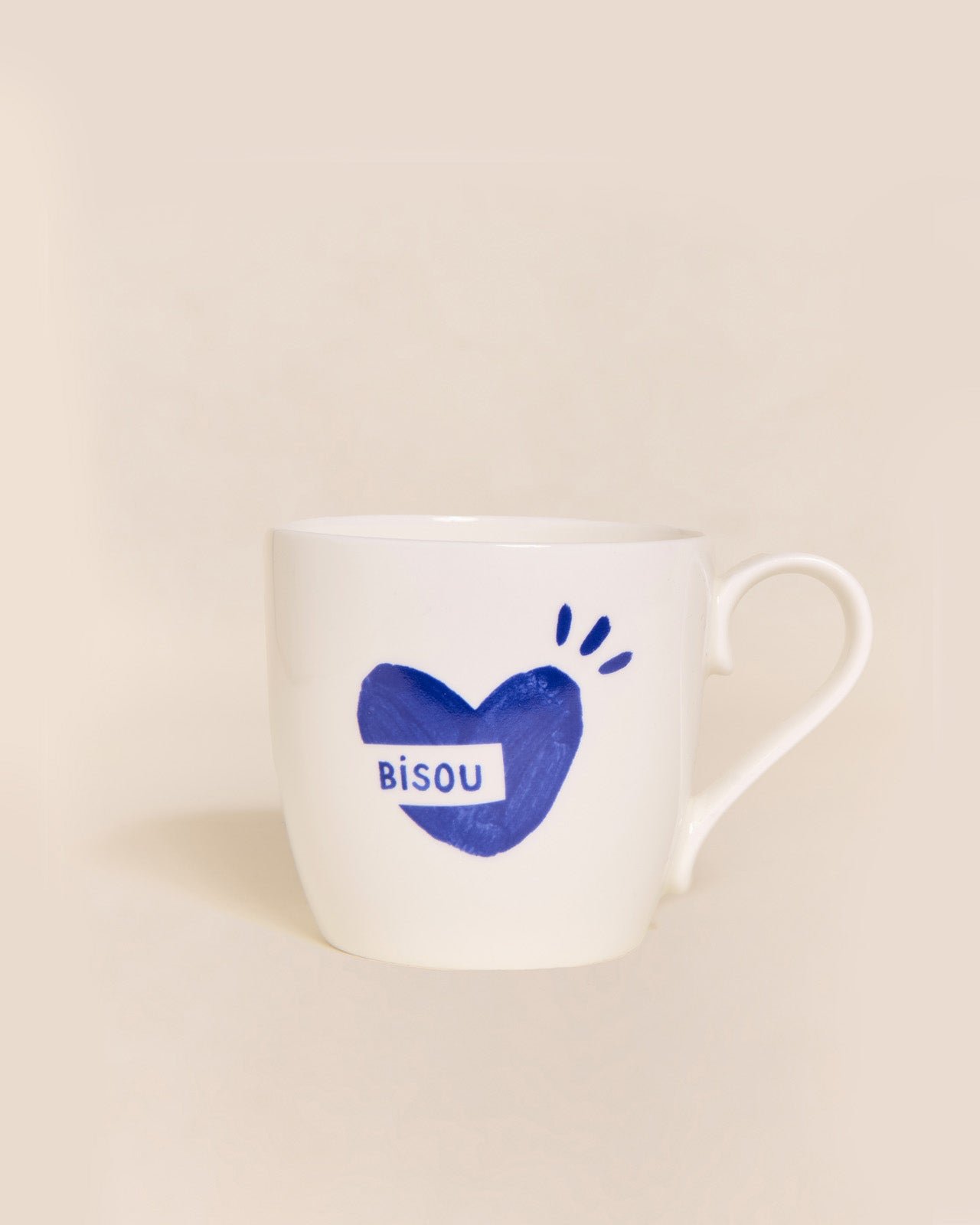 Le mug cœur bisou EMOI EMOI Bleu