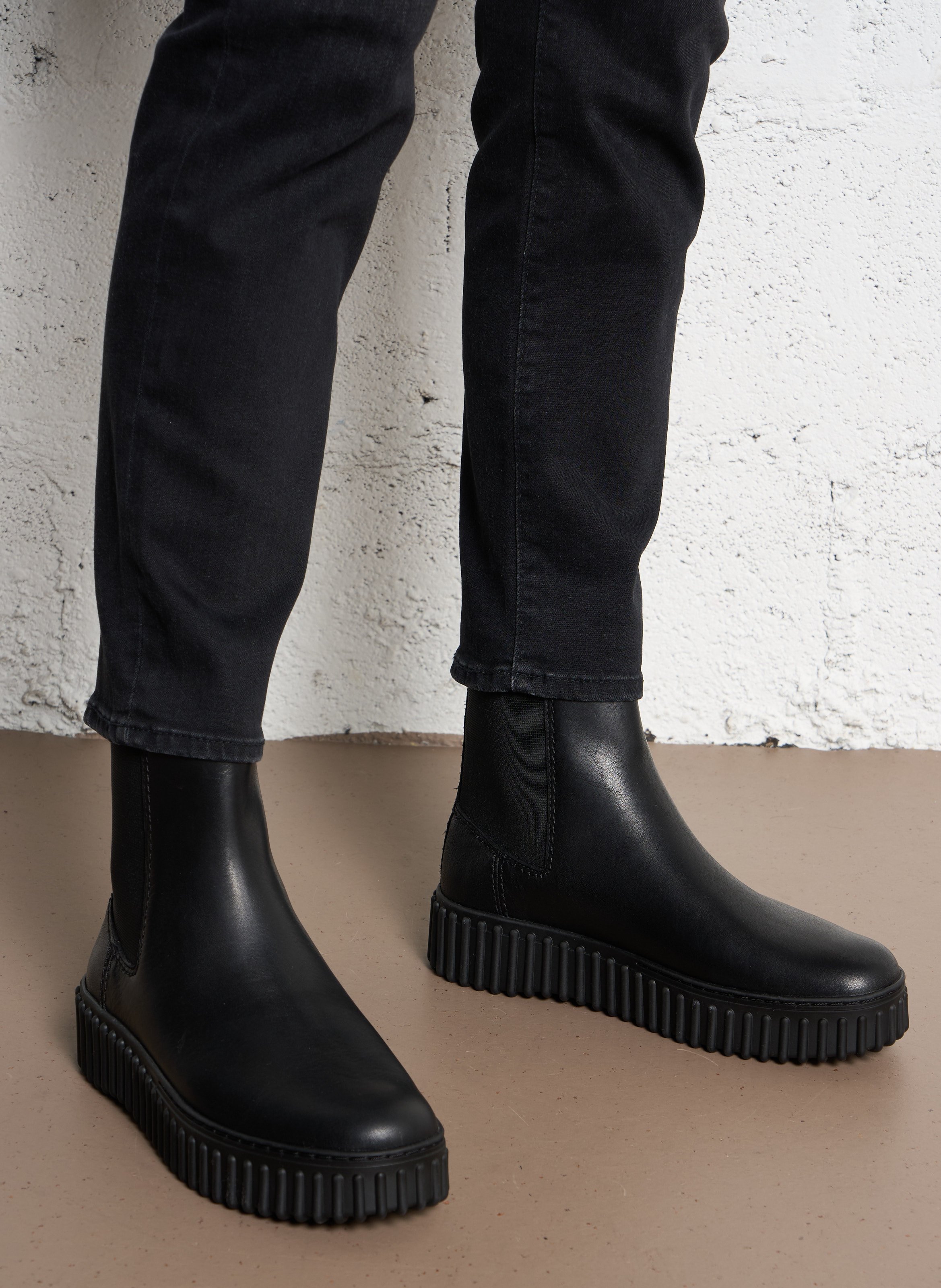 Bottines en cuir CLARKS Noir