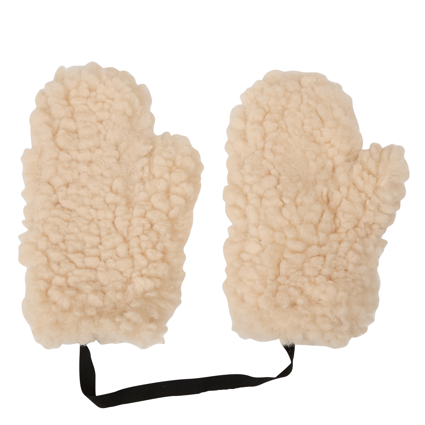 Moufles effet sherpa EUREKA Off white
