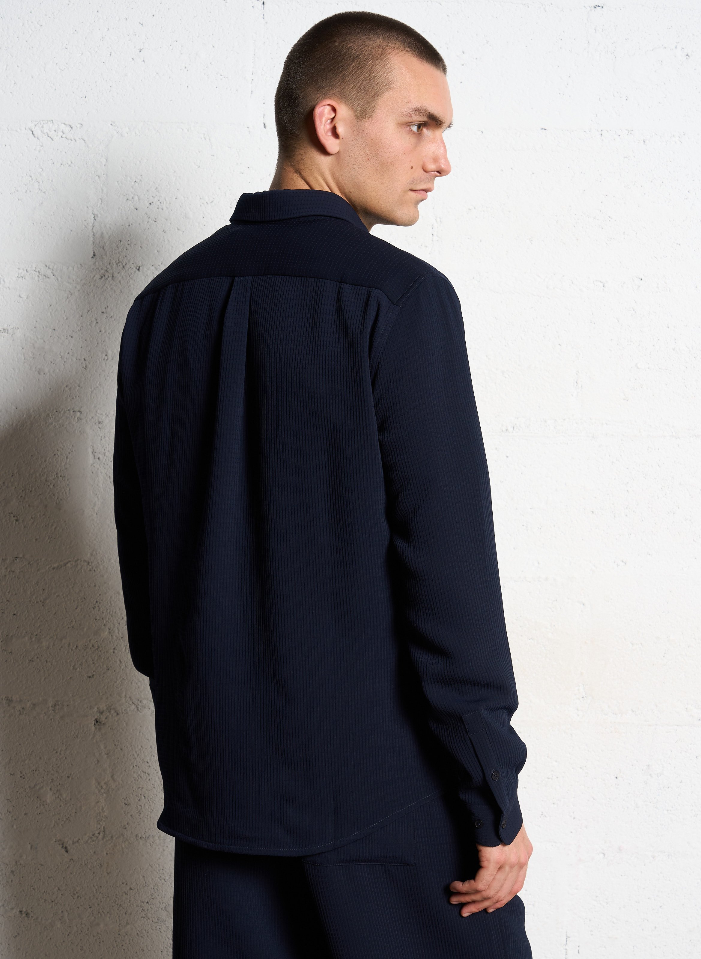 Bedrucktes Hemd mit klassischem Kragen IKKS Blau