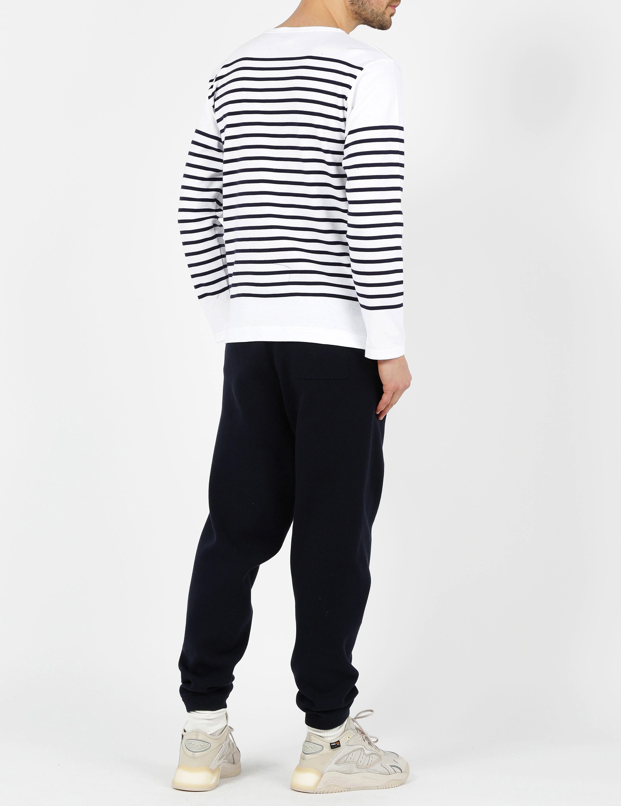 Marinière col rond en jersey de coton lourd ARMOR LUX Bleu