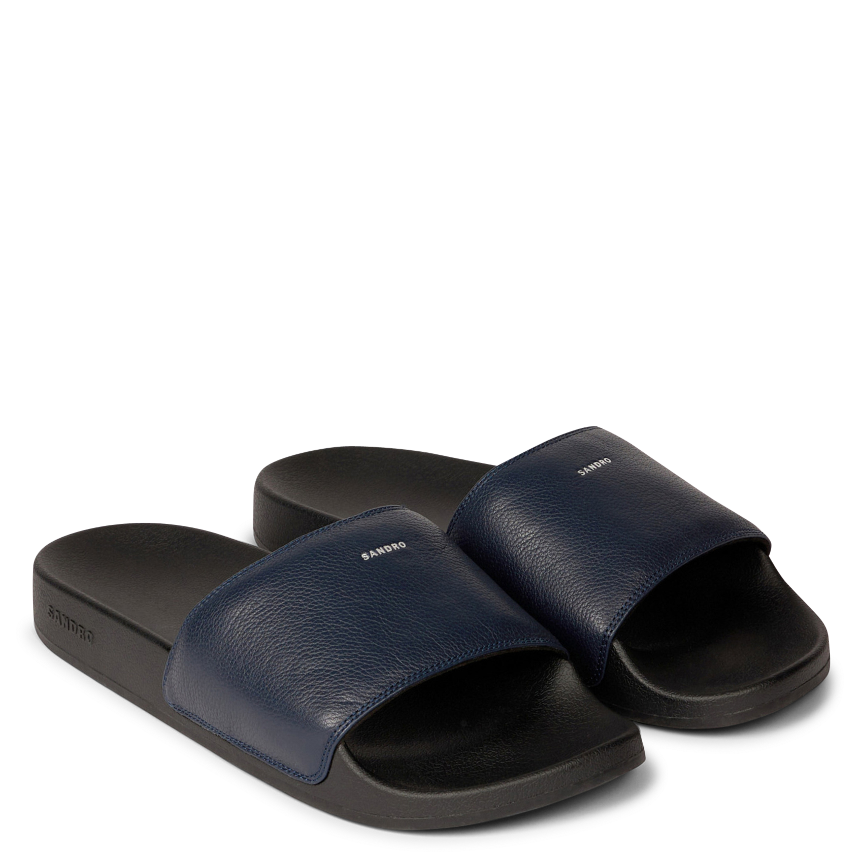 Platte, nerfleren sandalen SANDRO Blauw