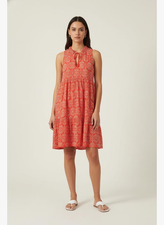 sezane orange dress Szane V-Neck Midi Length Dress w/ Tags - Orange Dresses, Clothing - WSEZA59693