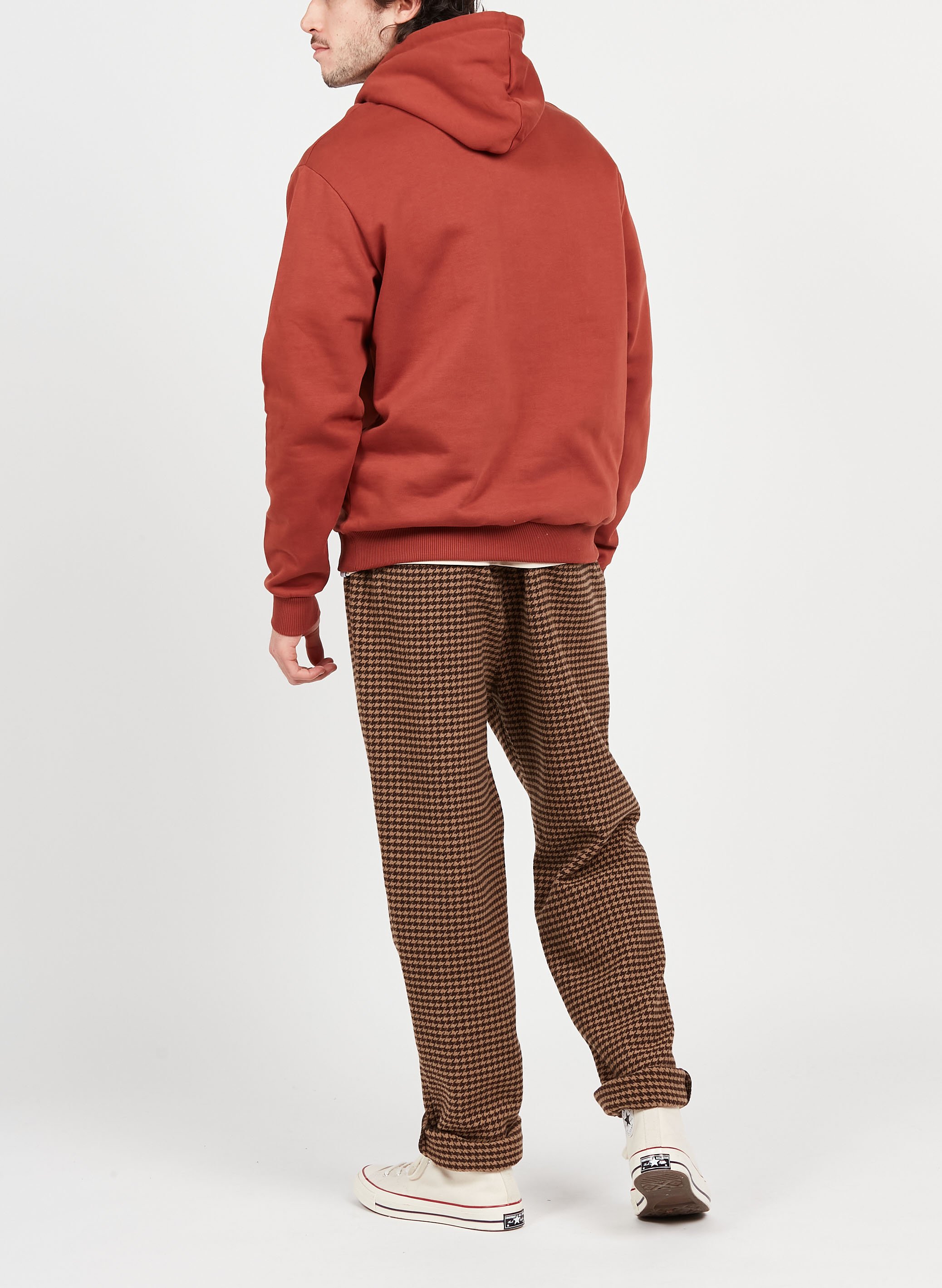 Houndstooth print wool-blend pants LES DEUX Brown