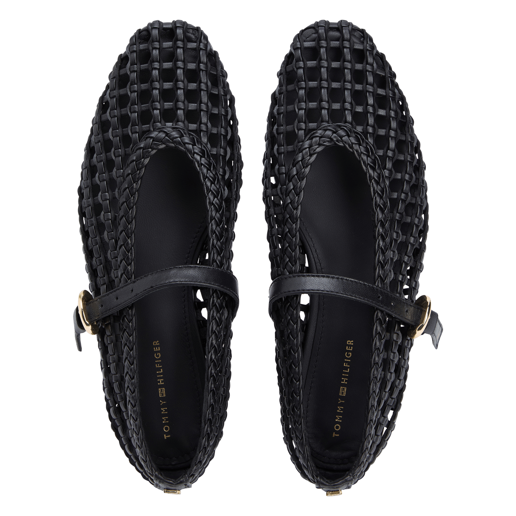 Ballerines à bride tressée TOMMY HILFIGER Noir