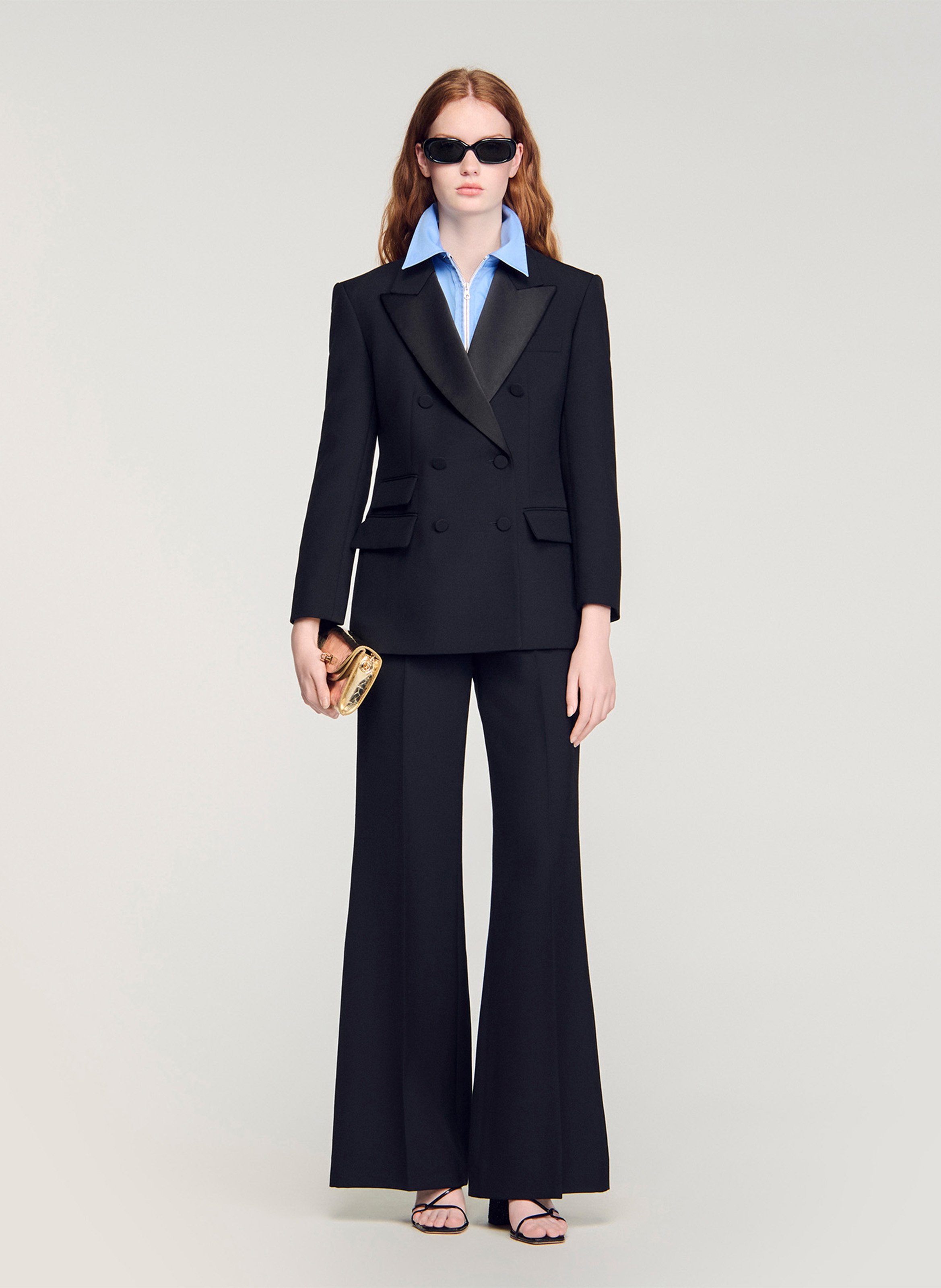 Veste de smocking cintrée SANDRO Noir