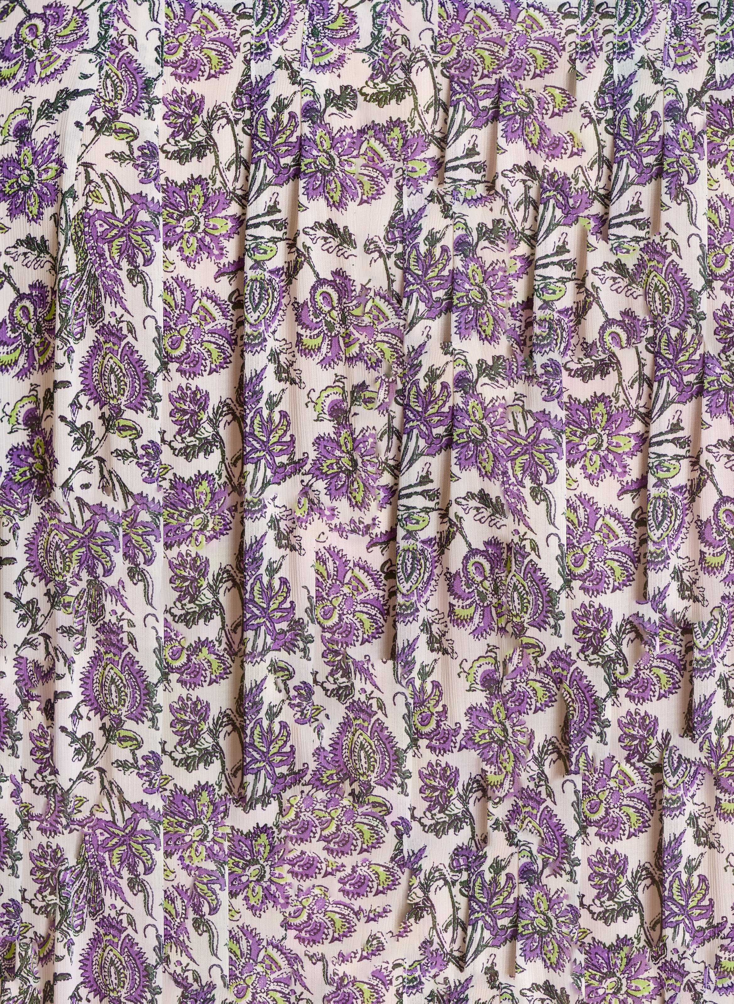 Top met tuniekhals en bloemenprint LA FEE MARABOUTEE Violet
