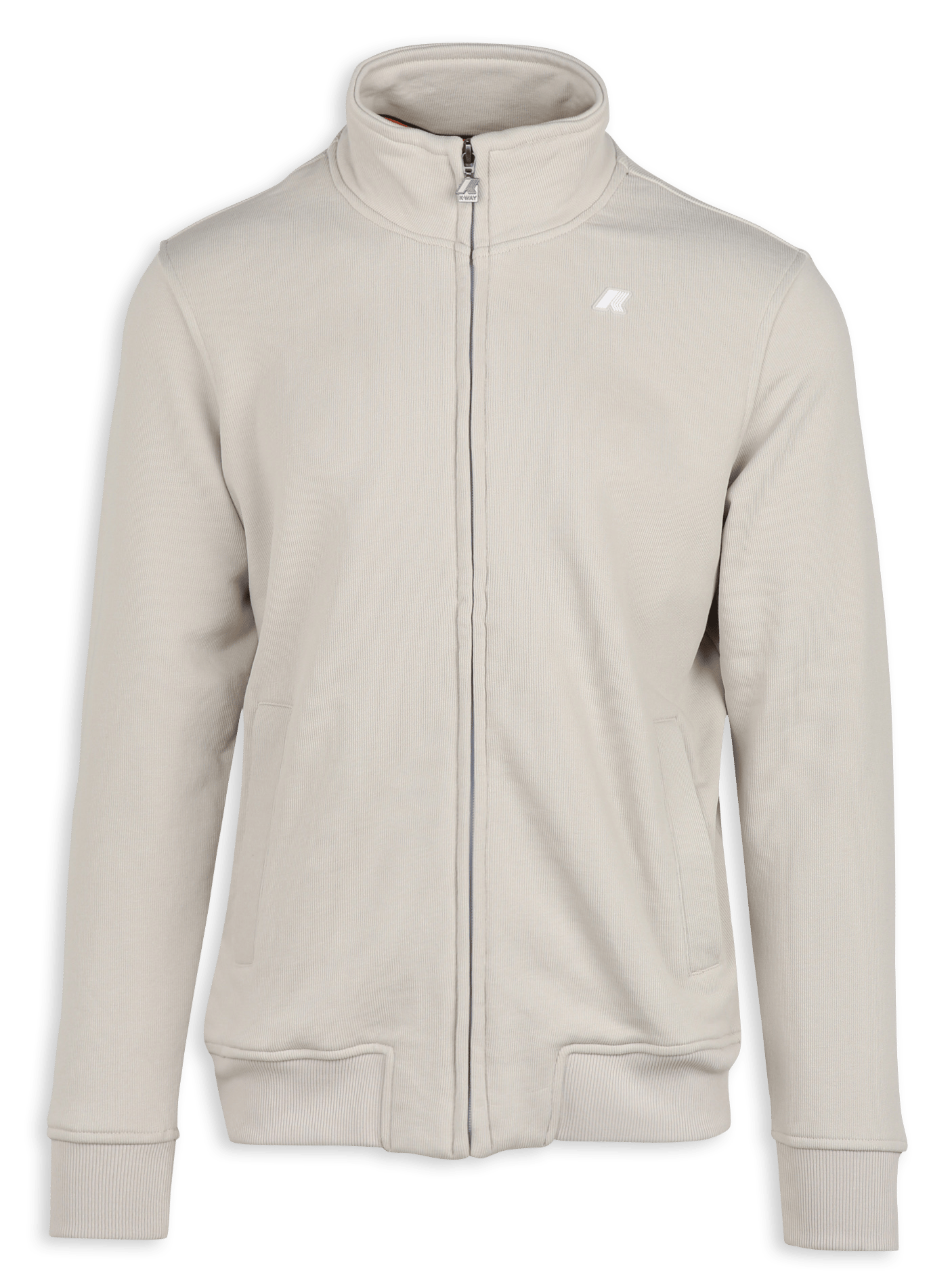 Blended cotton sweater with high collar K-WAY