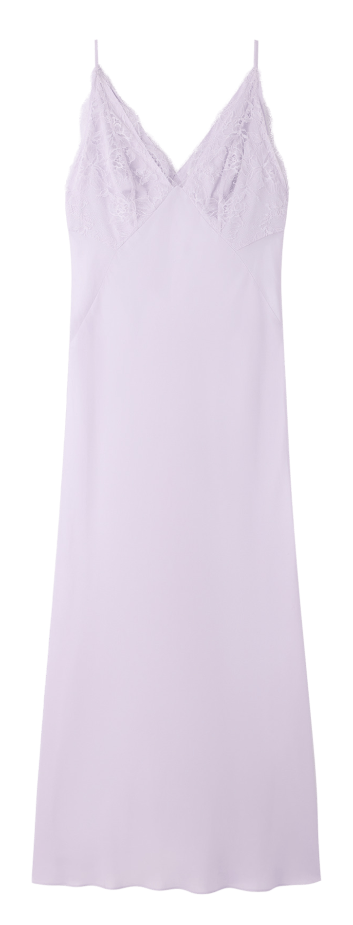 Lange jurk met V-hals SANDRO Violet