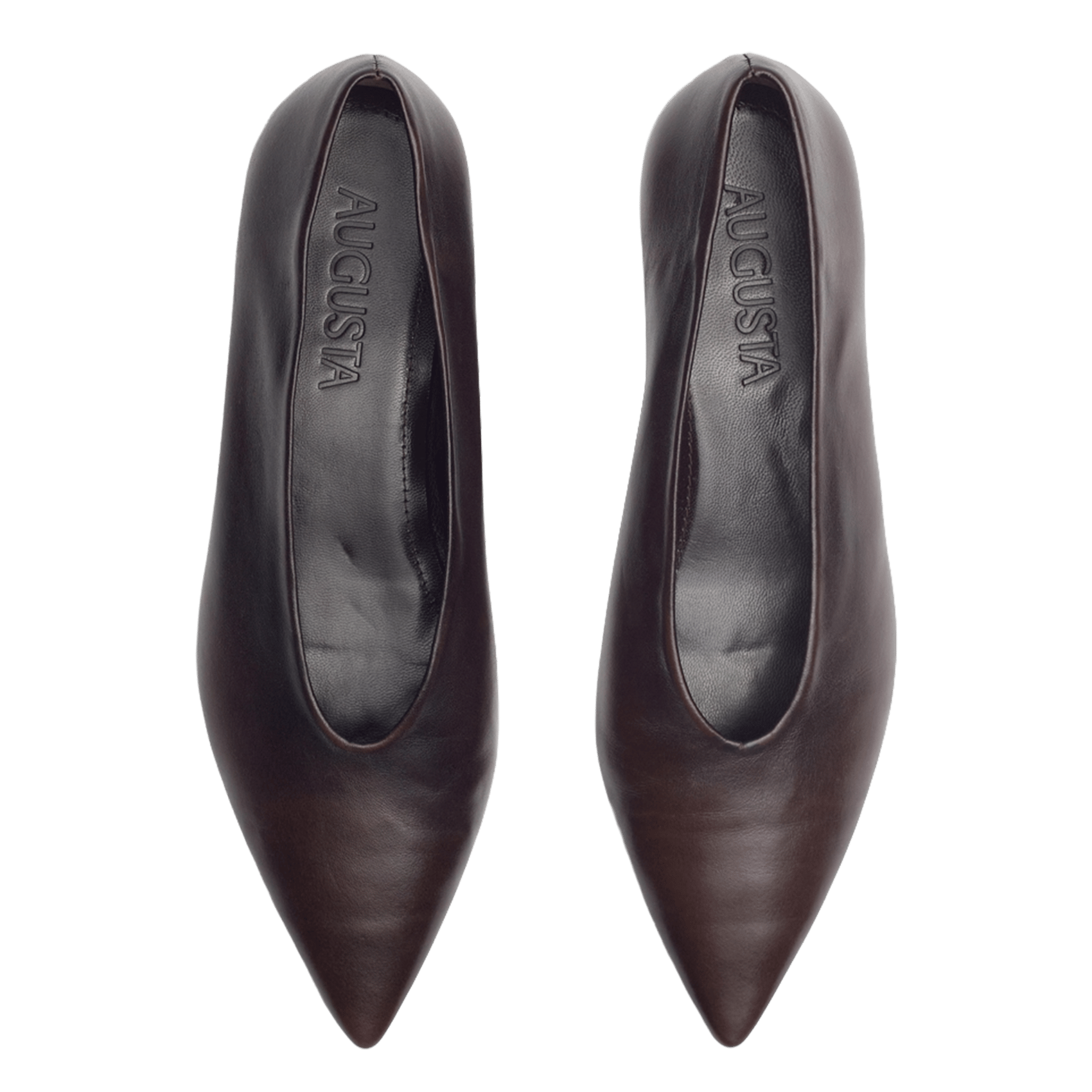 Leren pumps AUGUSTA Bruin