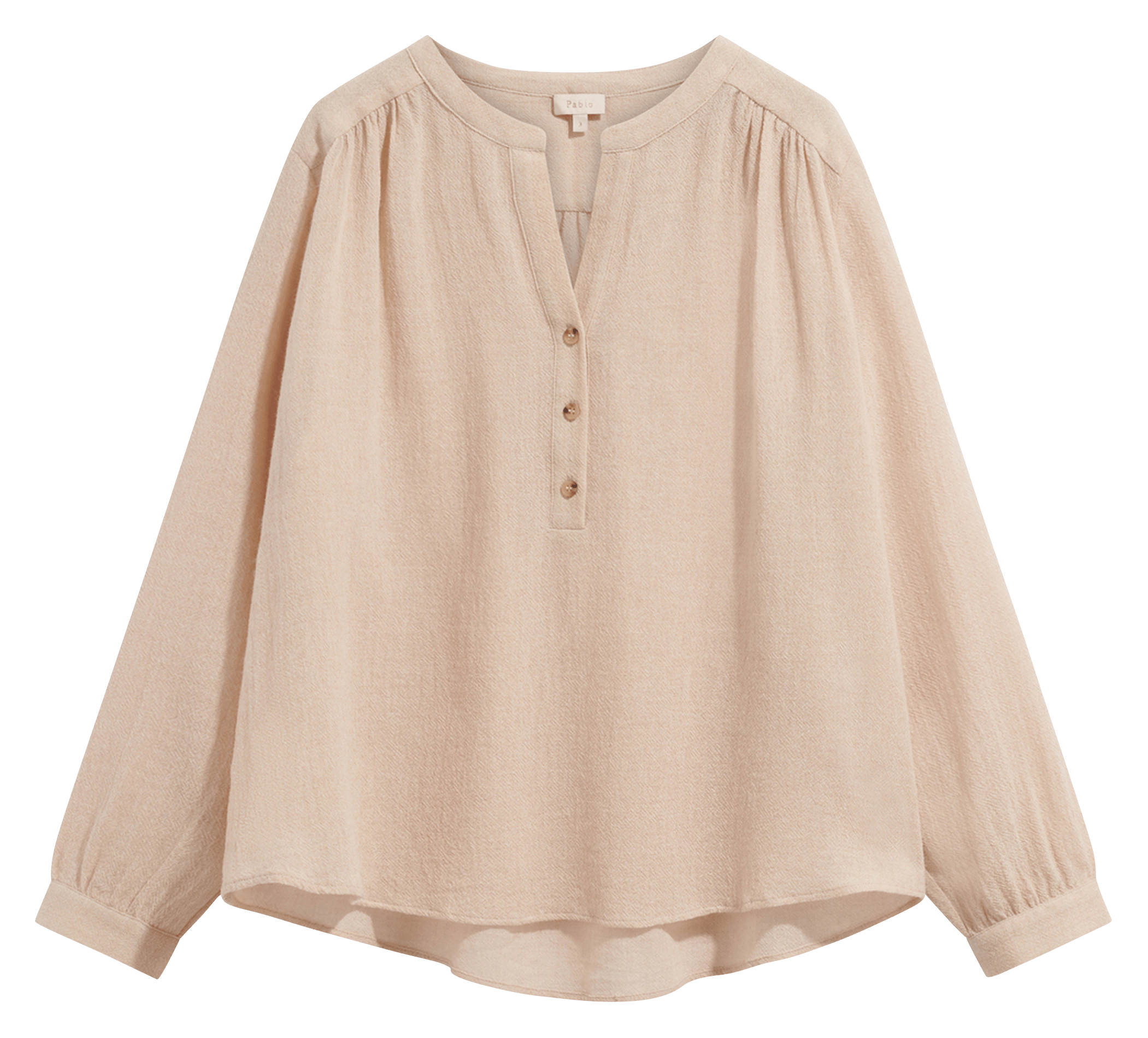 Top oversize col tunisien | Beige PABLO Femme