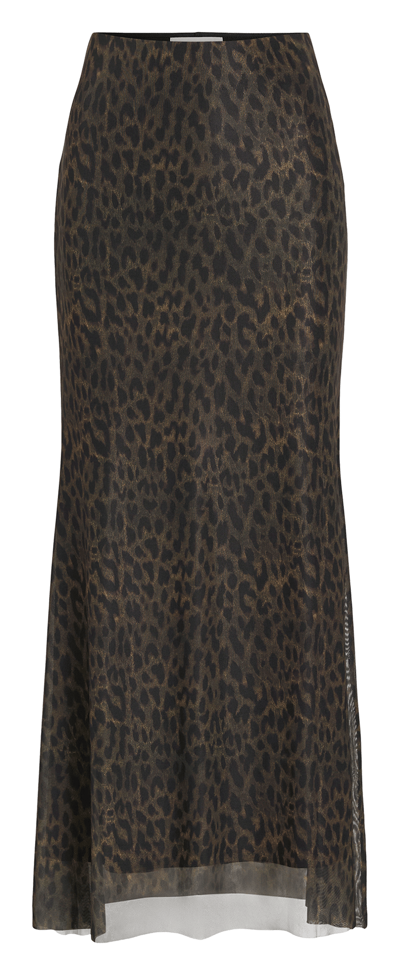 Long flared printed skirt ROUGE EDIT Golden