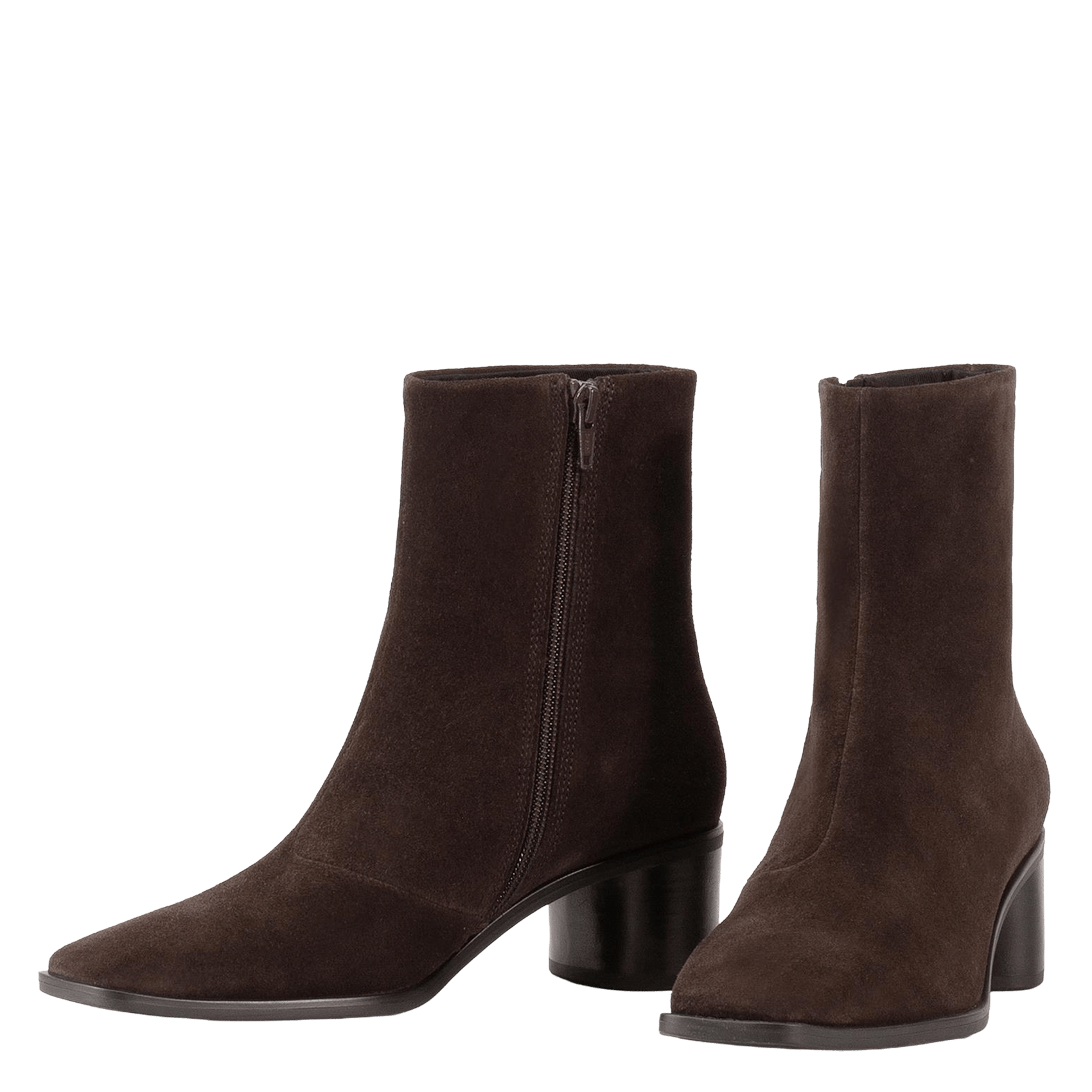 Bottines à talons en cuir suédé VAGABOND Marron