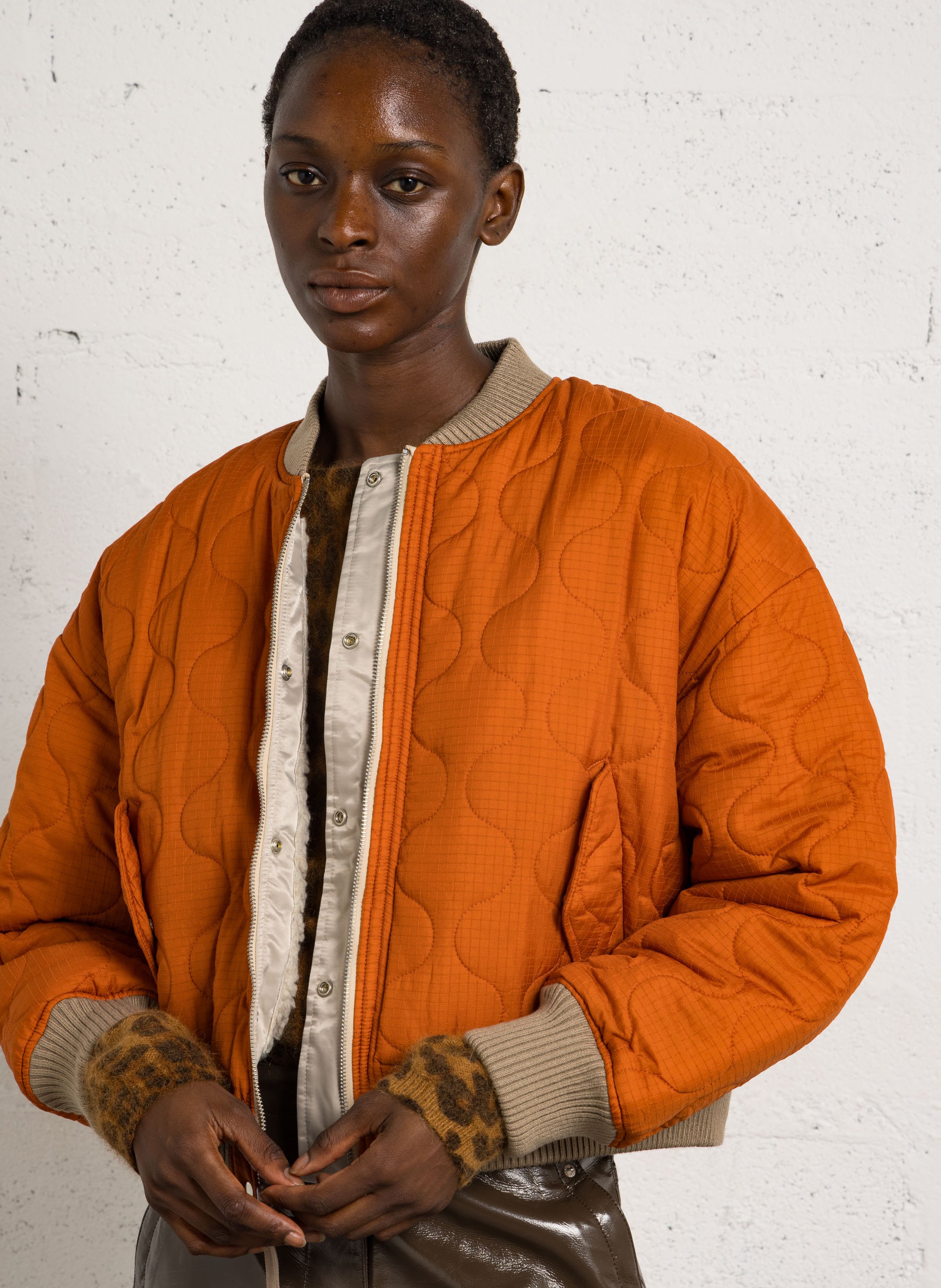 Blouson col teddy BELLEROSE Beige