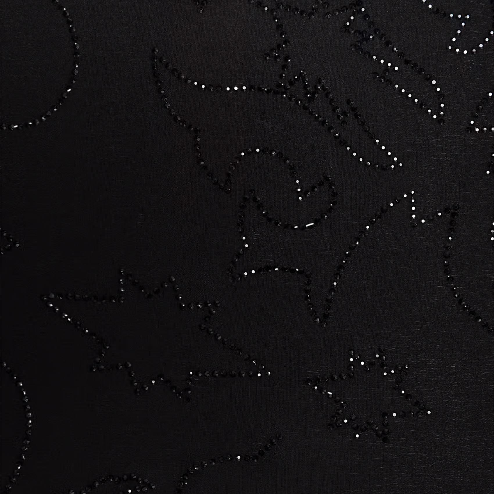 Silk scarf with rhinestones ZADIG&VOLTAIRE Black