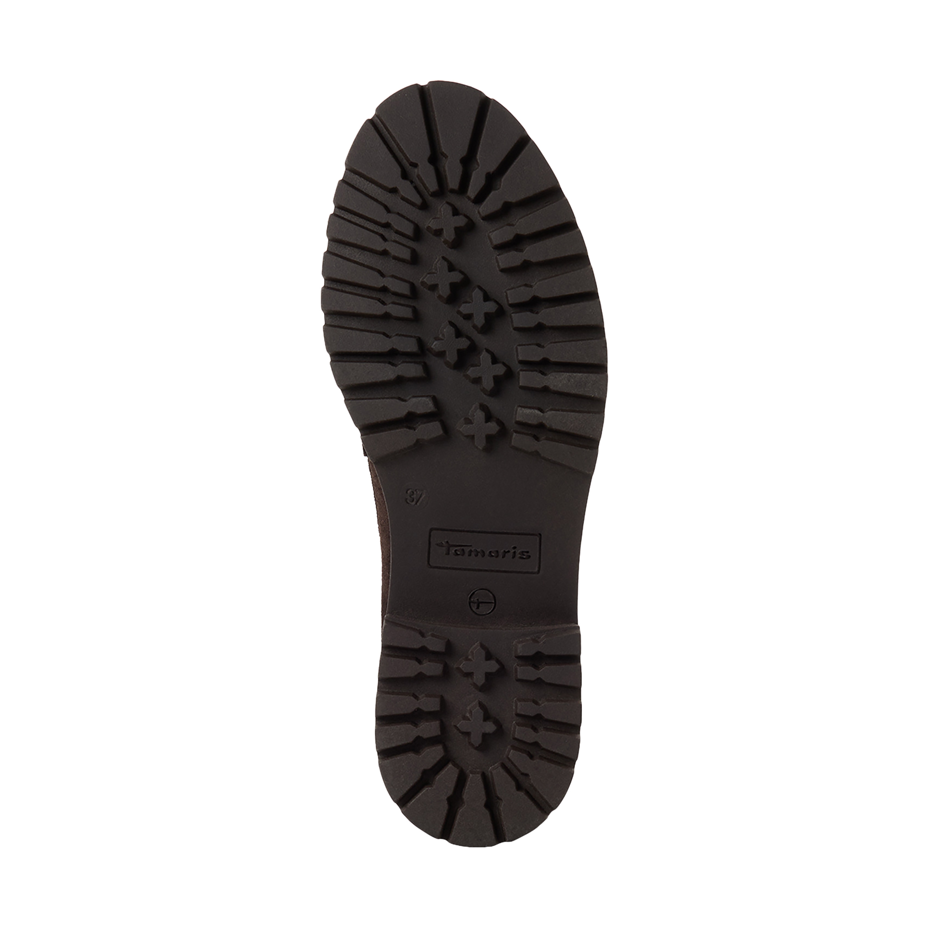 Leather heeled loafers | Brown TAMARIS Women