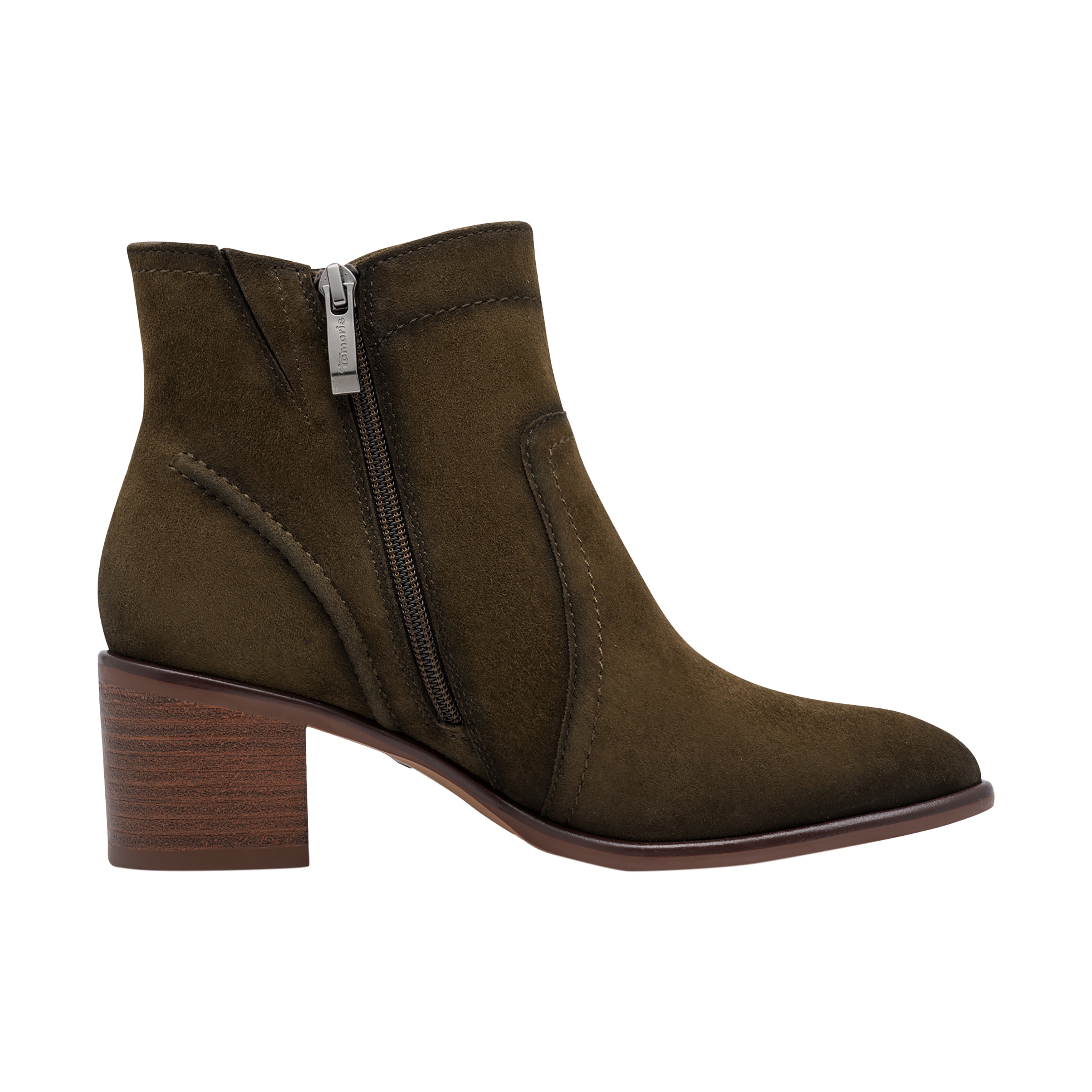 Bottine cuir TAMARIS Vert