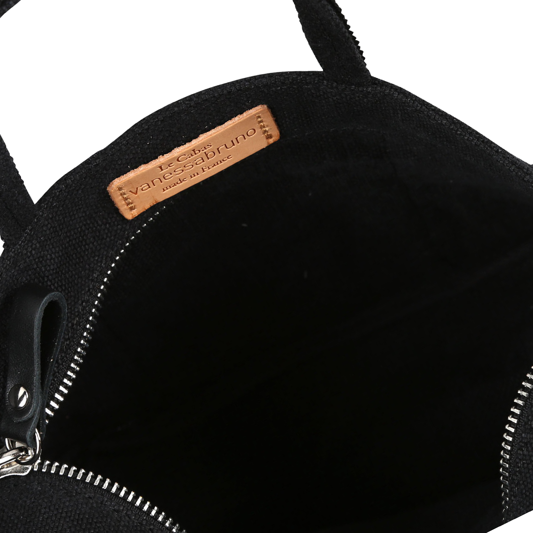 Sequined linen tote bag VANESSA BRUNO Black