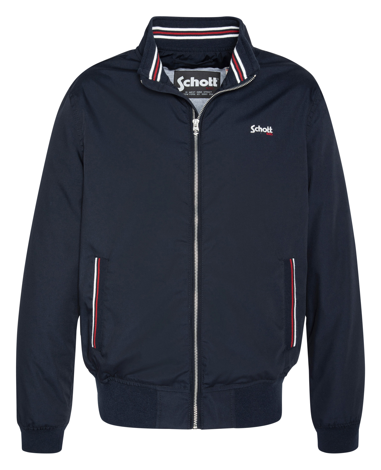 Blouson mit Stehkragen, Regular Fit SCHOTT Blau