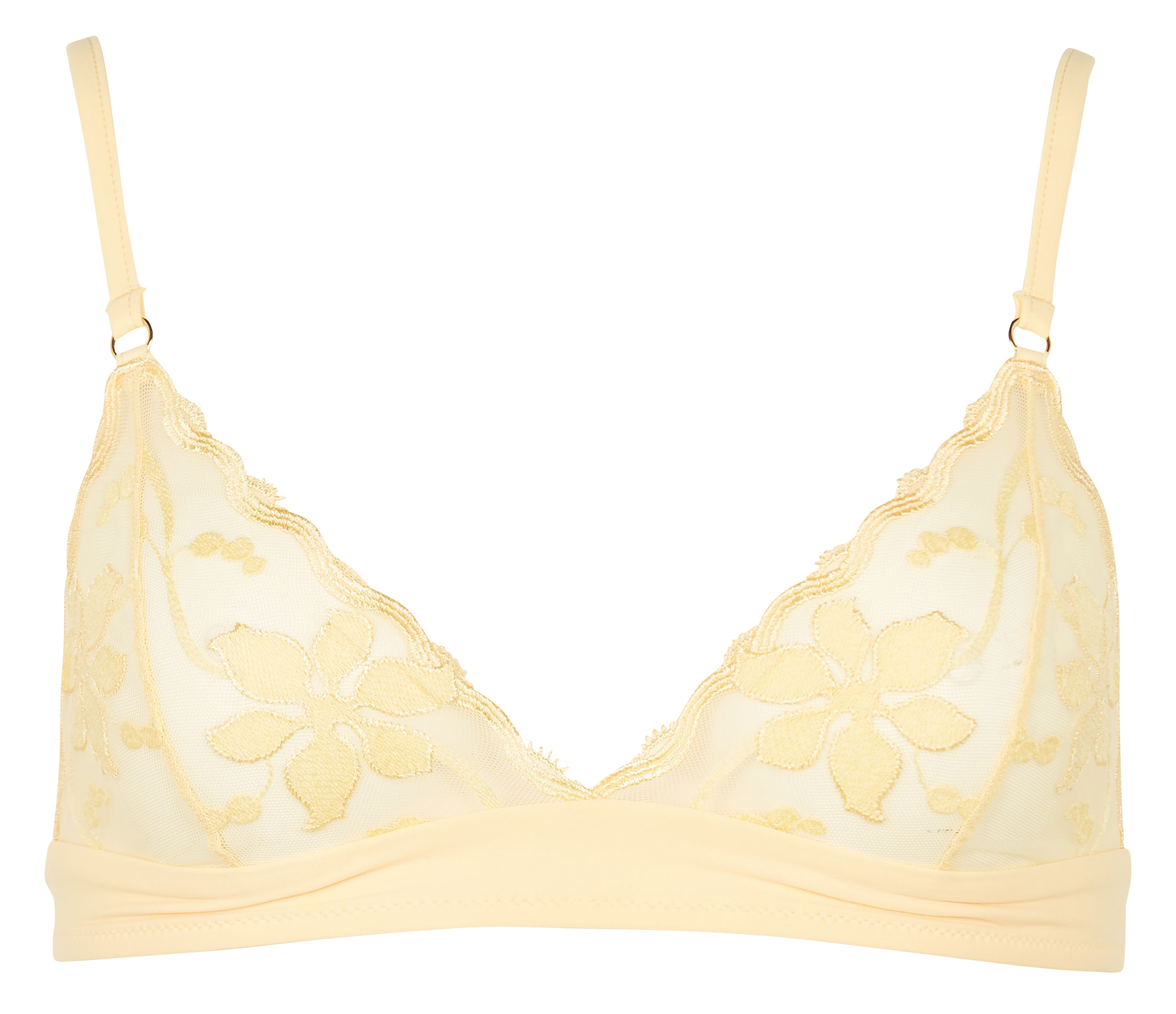 Lace triangle bra JOLIES MOMES Yellow
