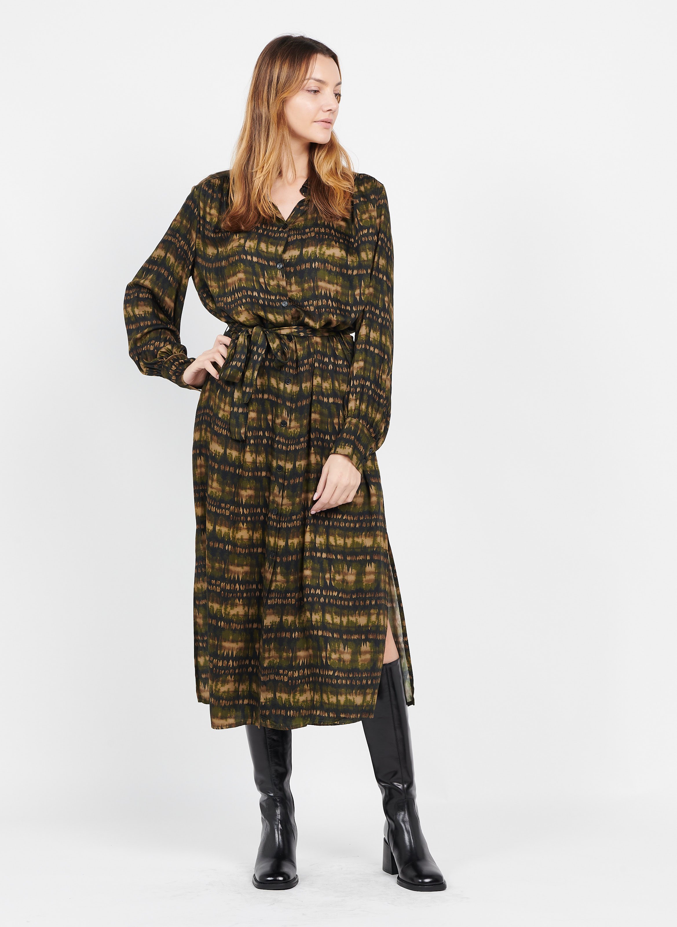 Leather boots JONAK Black